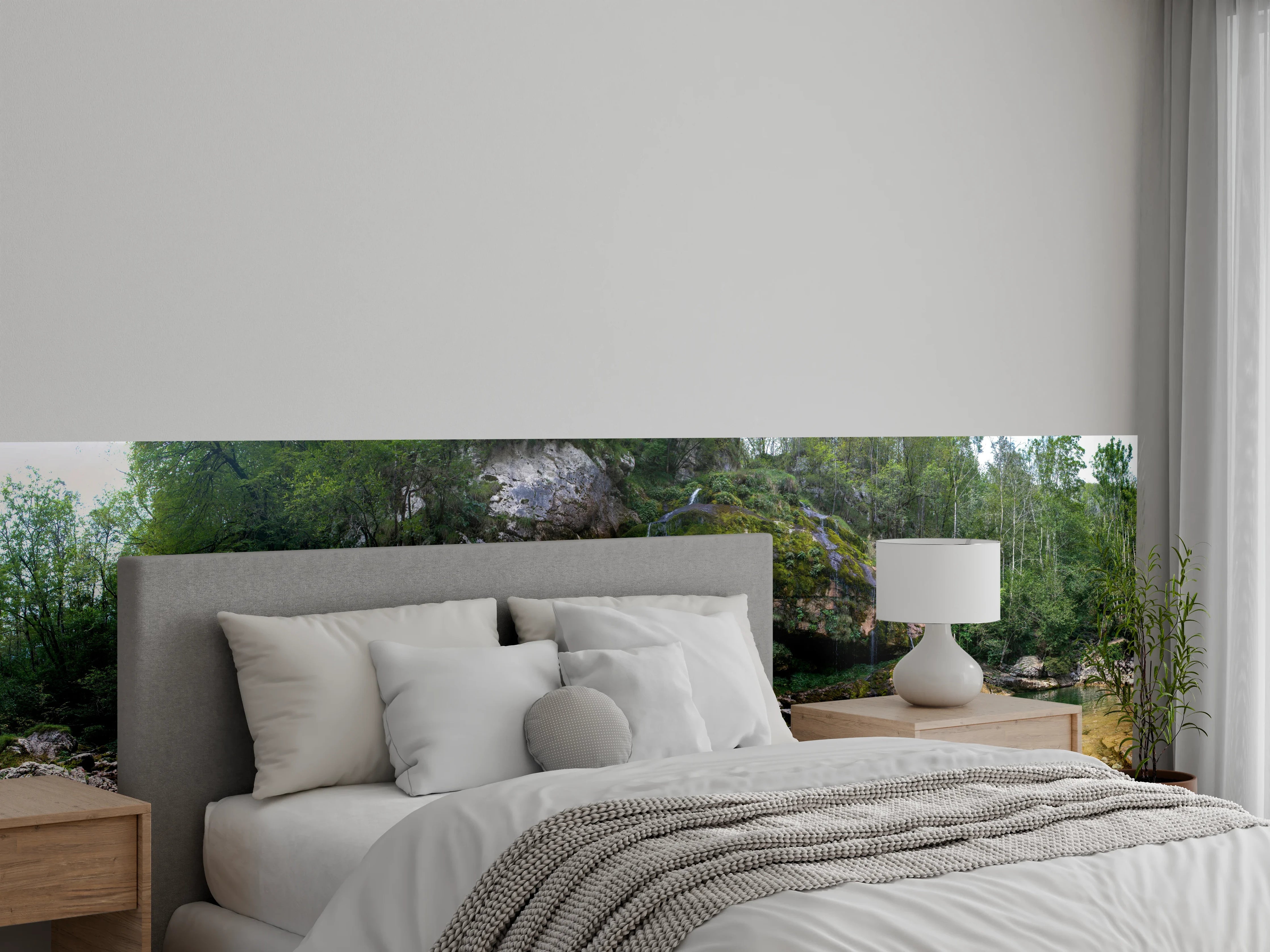 Wandverkleidung Schlafzimmer - Sommerliche Atmosphäre in den Slowenischen Alpen