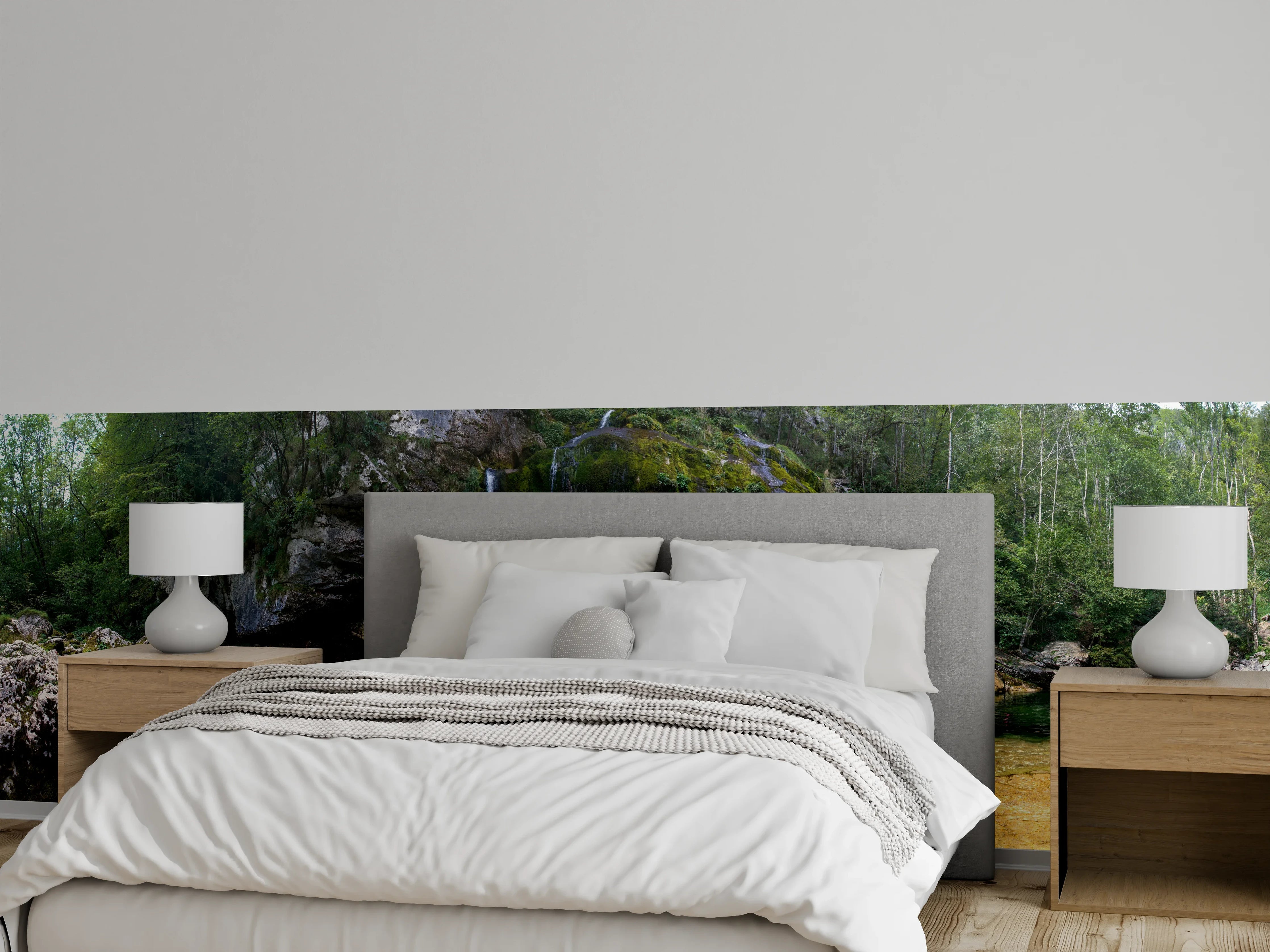Wandverkleidung Schlafzimmer - Sommerliche Atmosphäre in den Slowenischen Alpen
