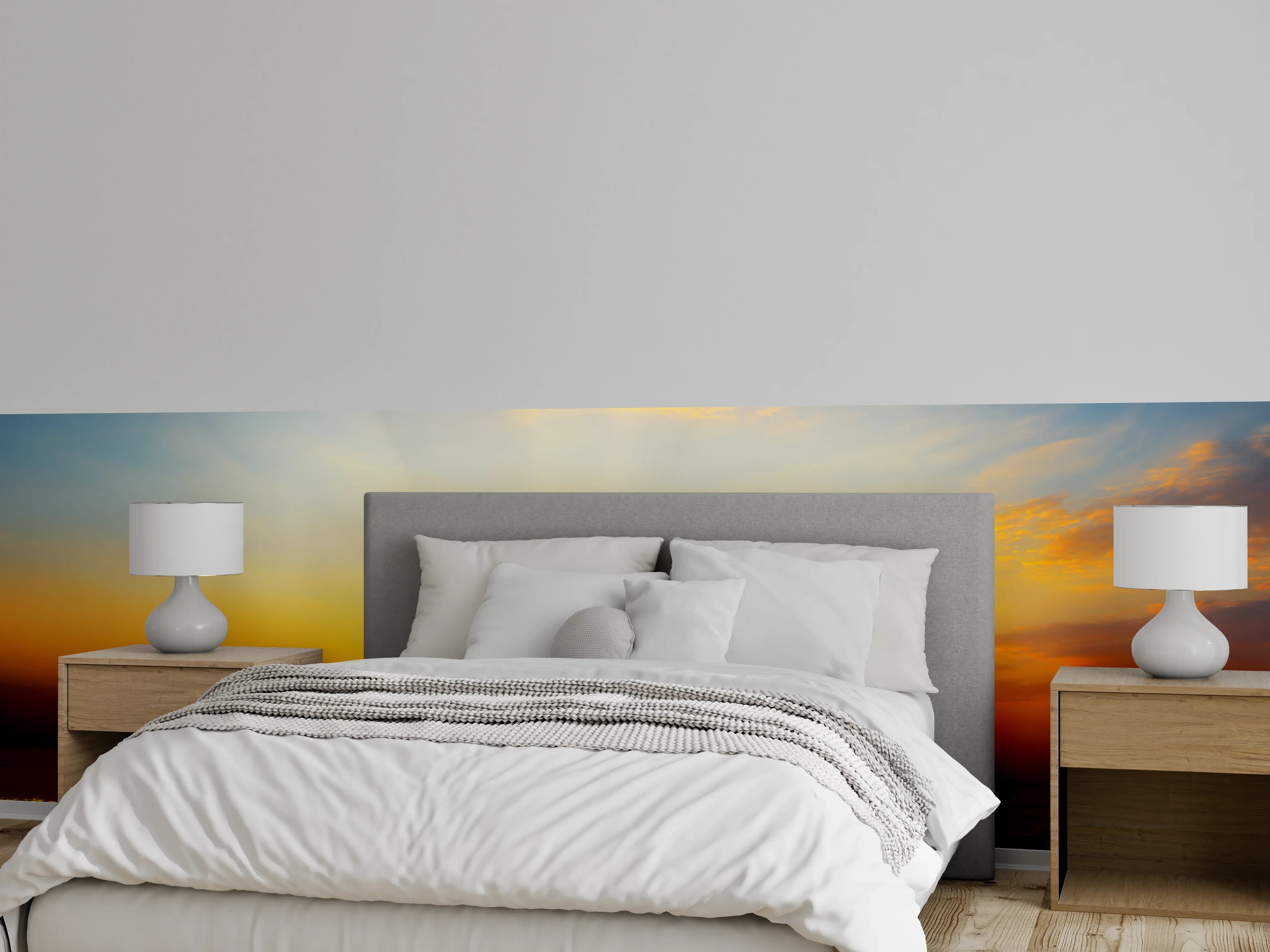 Wandverkleidung Schlafzimmer - Sonnenaufgang am Meer – Naturmotiv