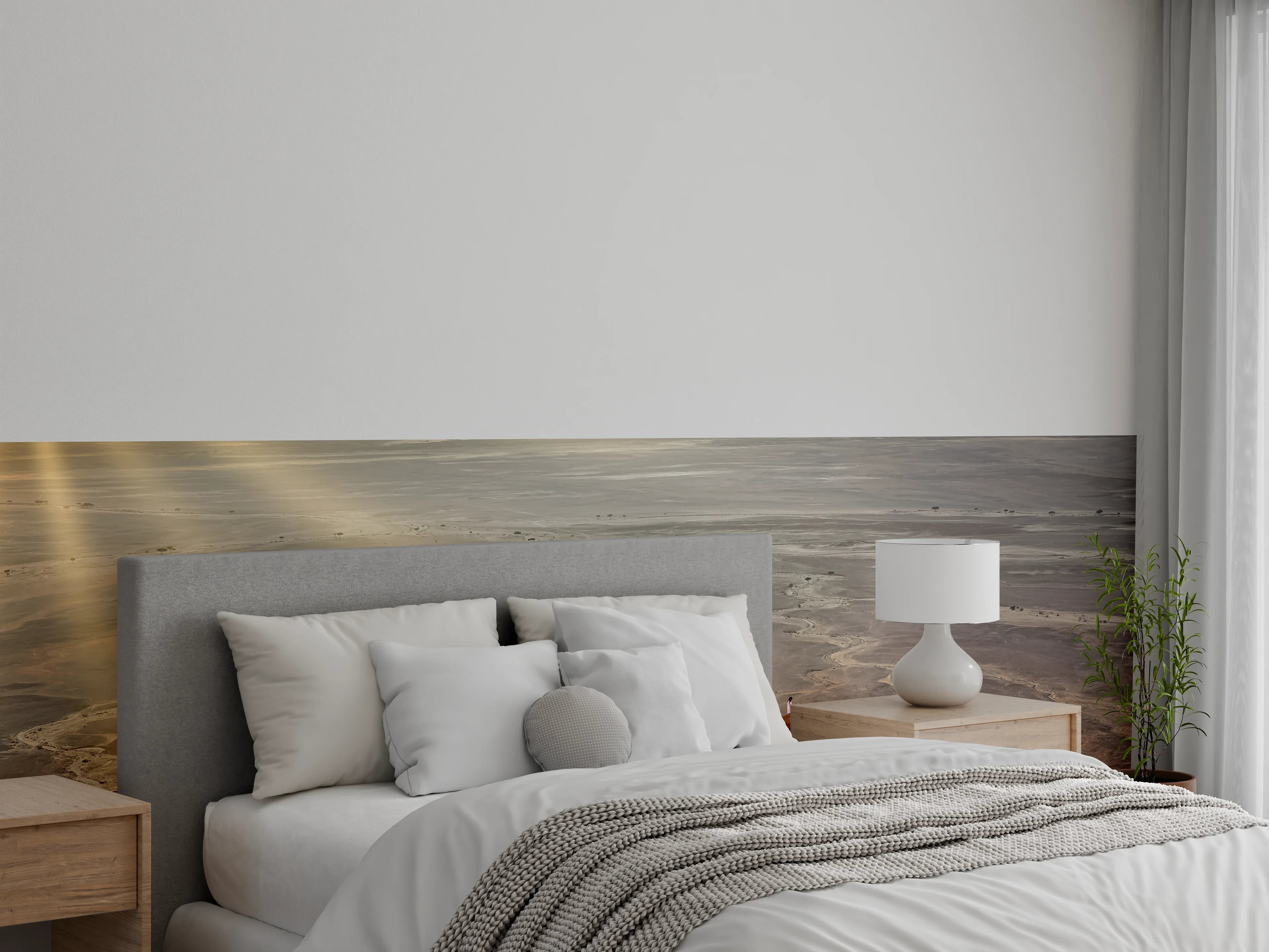 Wandverkleidung Schlafzimmer - Sonnenuntergang am Felsenplateau