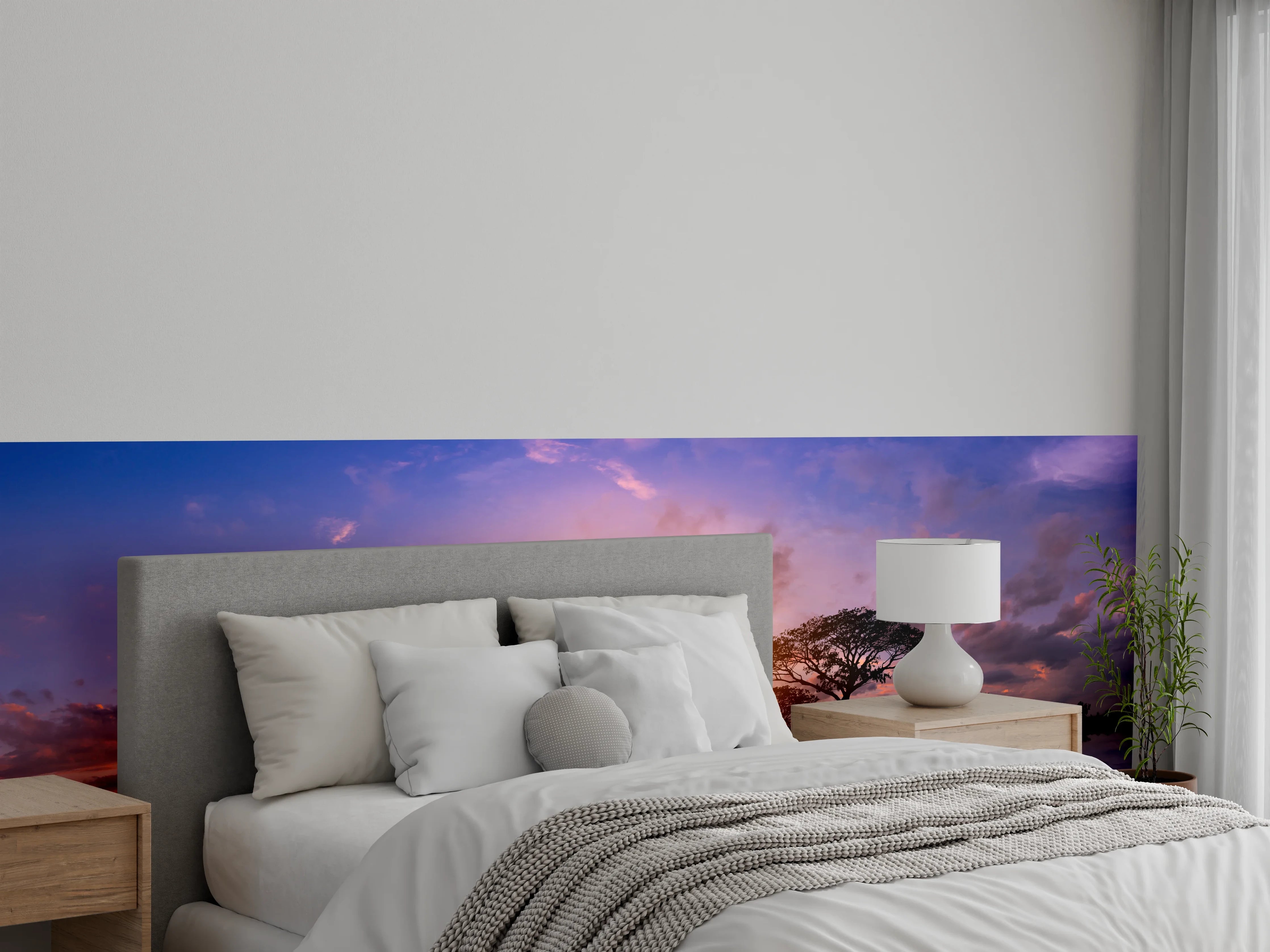 Wandverkleidung Schlafzimmer - Sonnenuntergang in Afrika