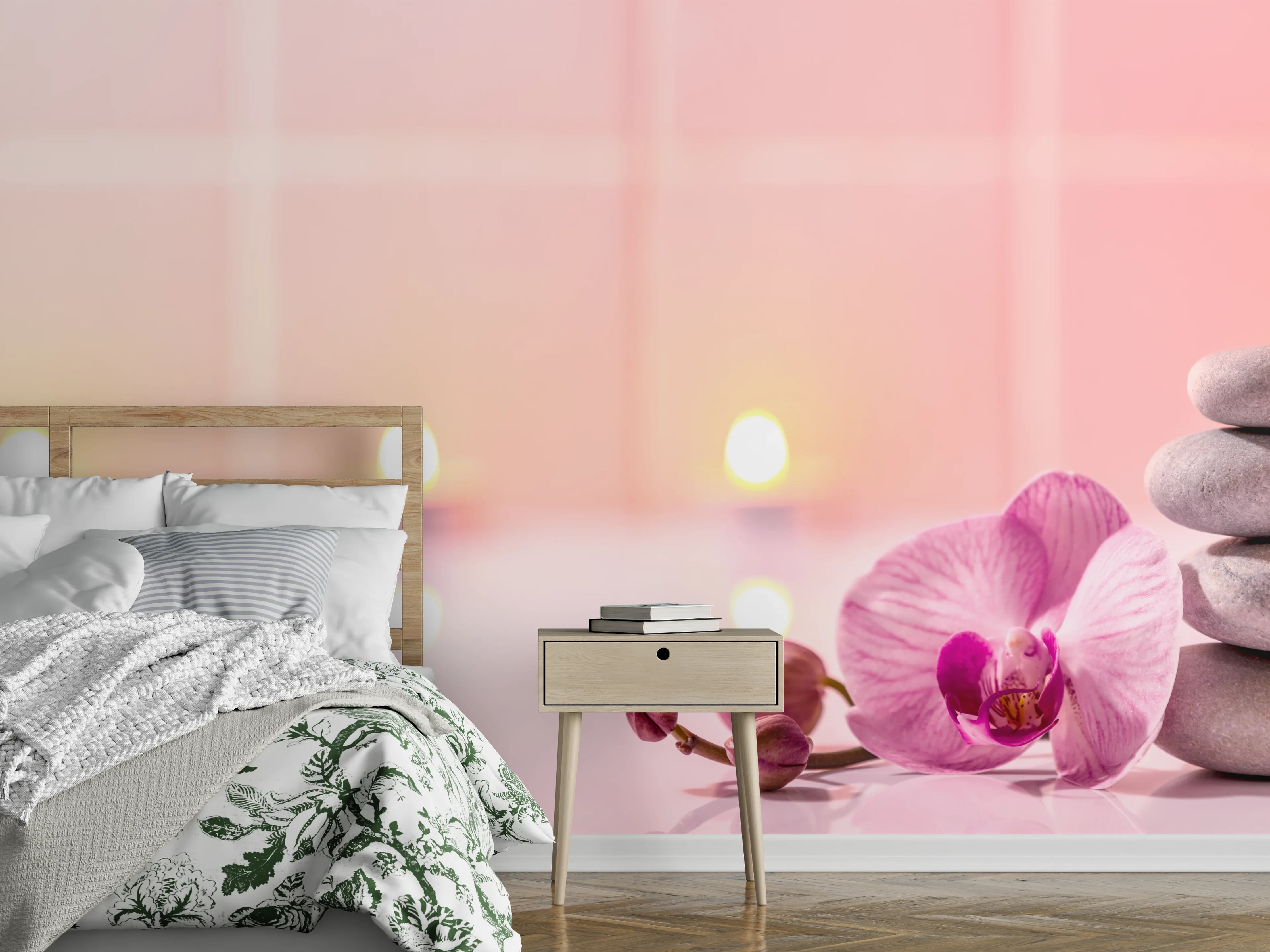 Wandverkleidung Schlafzimmer - Spa-Stillleben