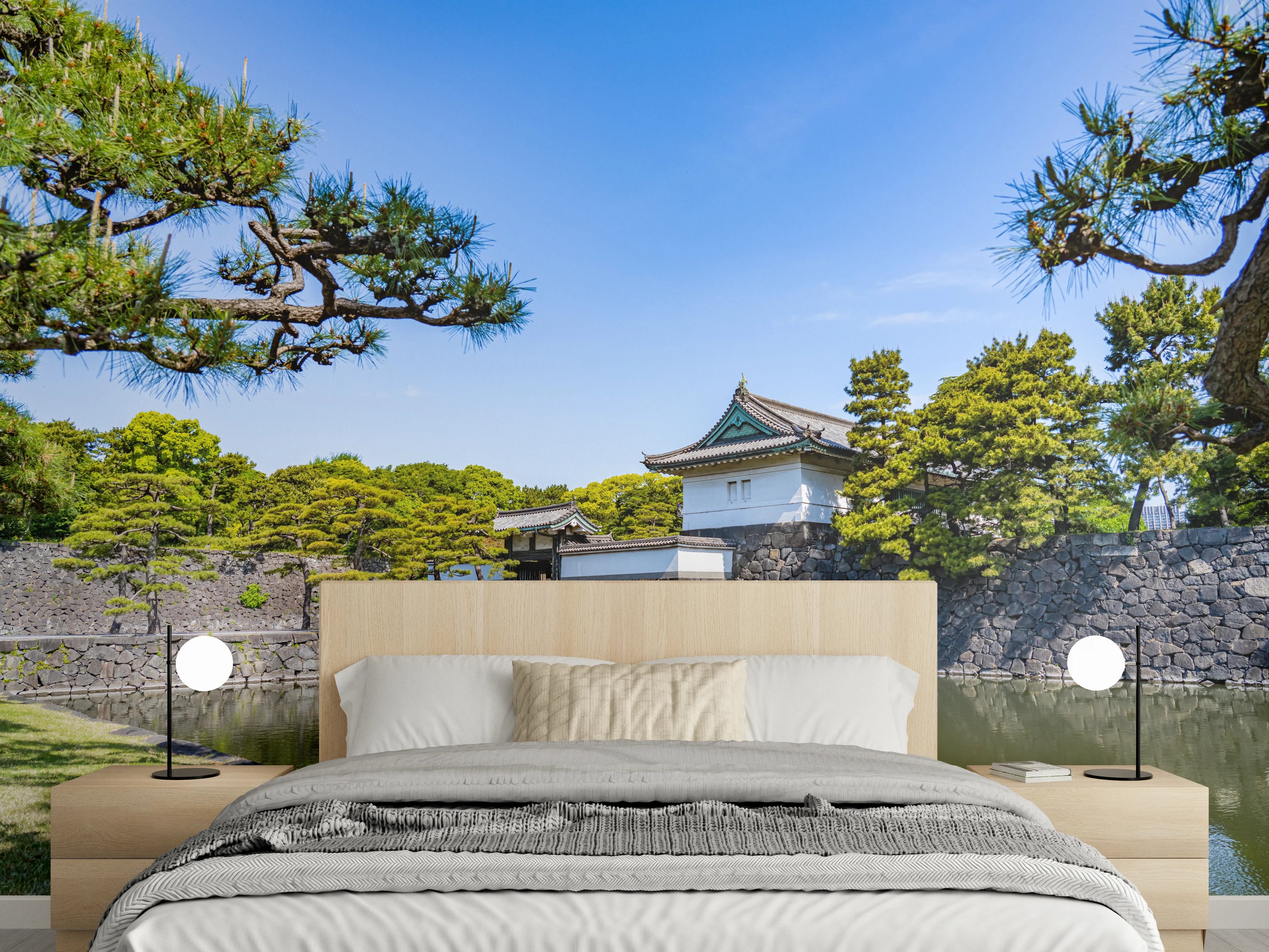 Wandverkleidung Schlafzimmer - Stadtlandschaft von Tokio