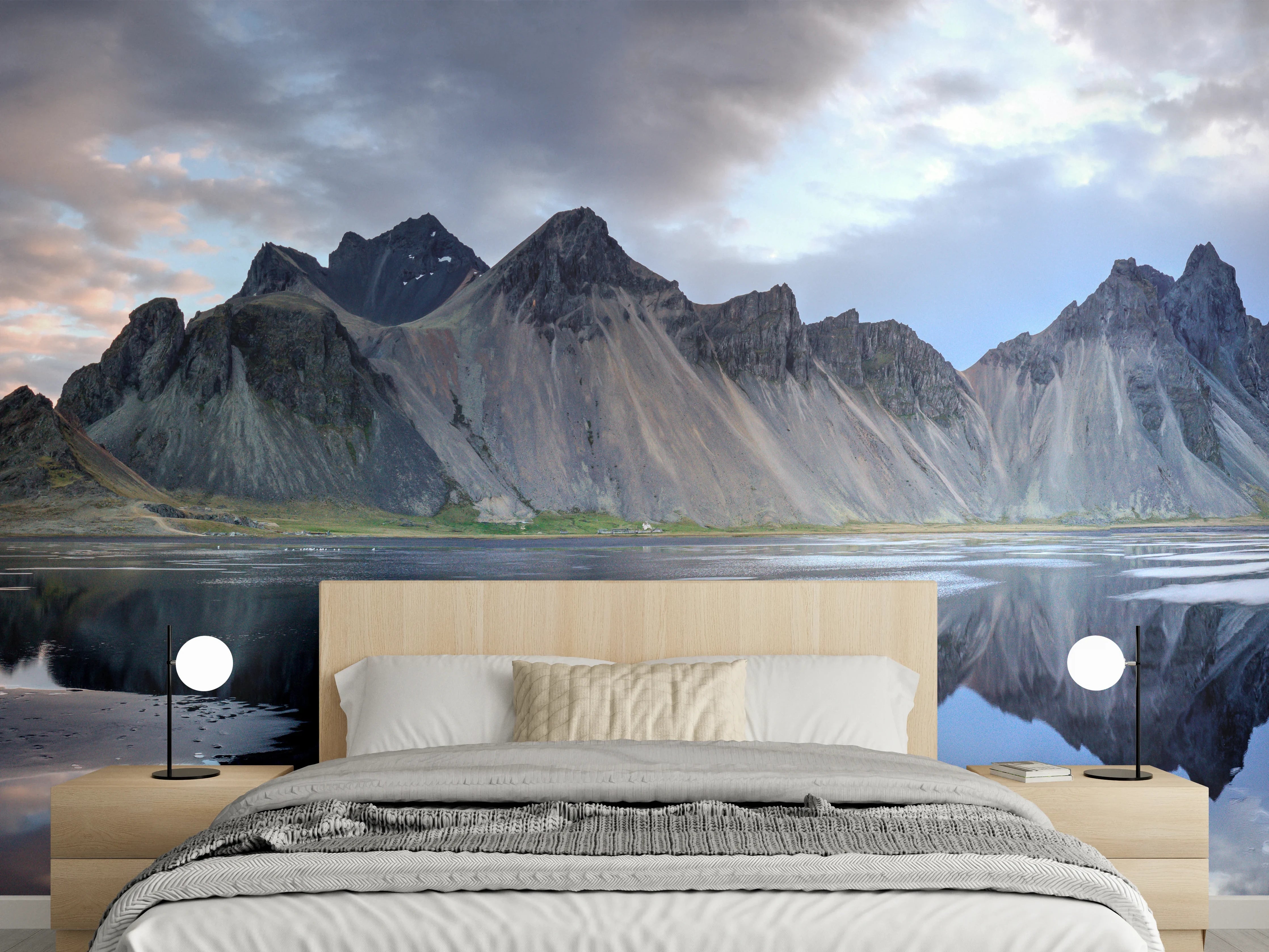 Wandverkleidung Schlafzimmer - Stokksnes an der isländischen Küste