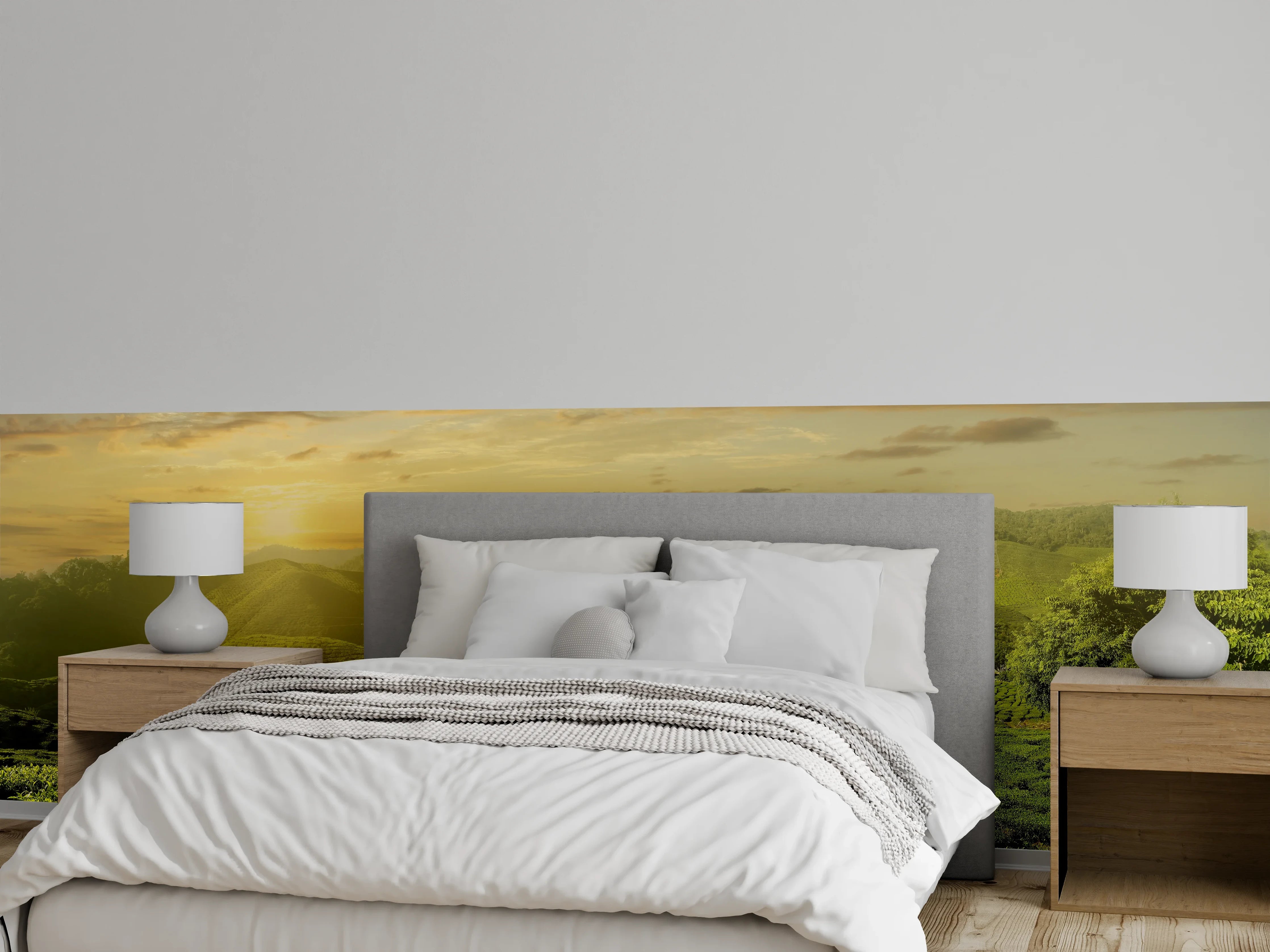 Wandverkleidung Schlafzimmer - Teeplantage in Malaysia