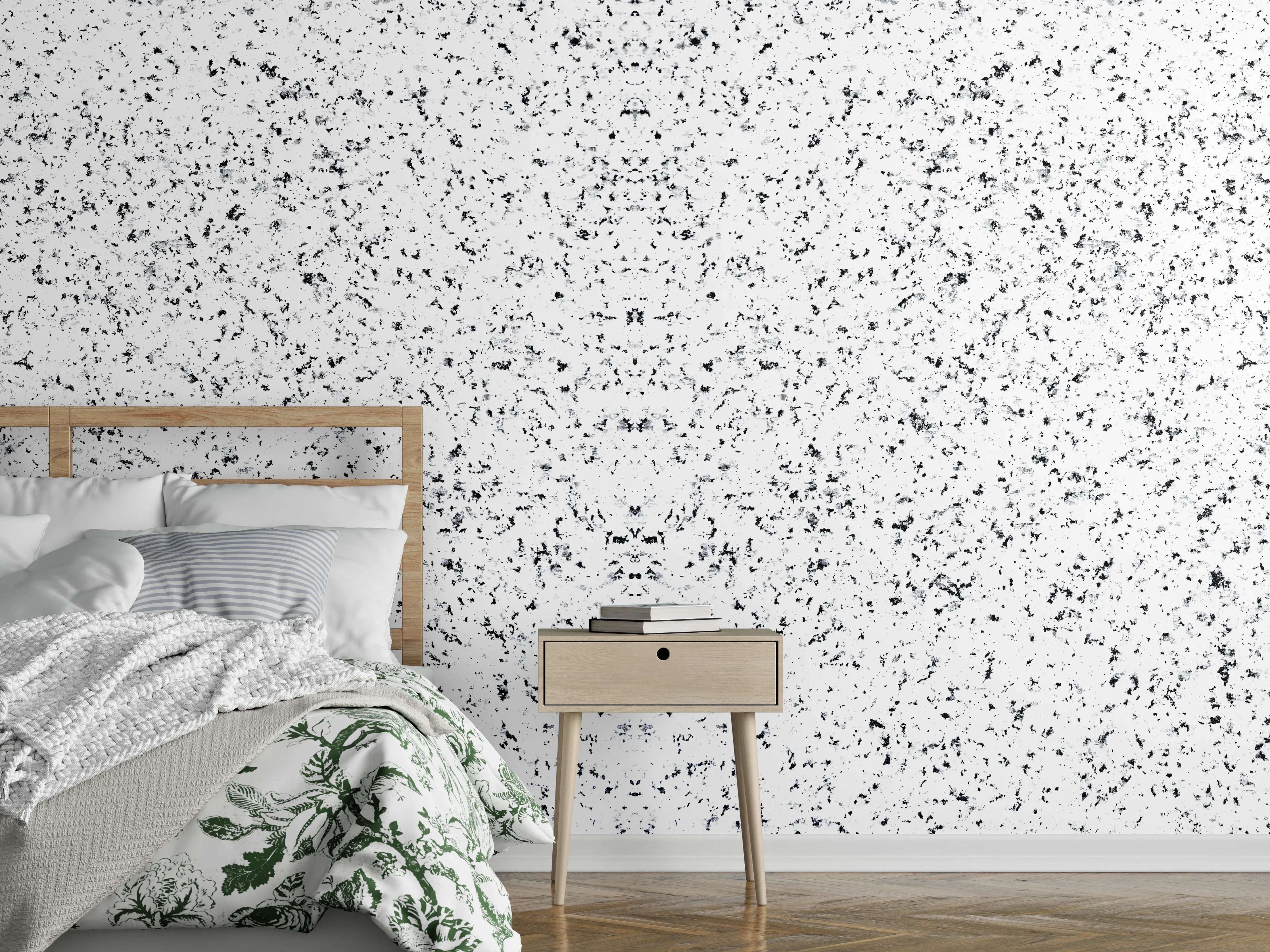 Wandverkleidung Schlafzimmer - Terrazzo Granit Textur