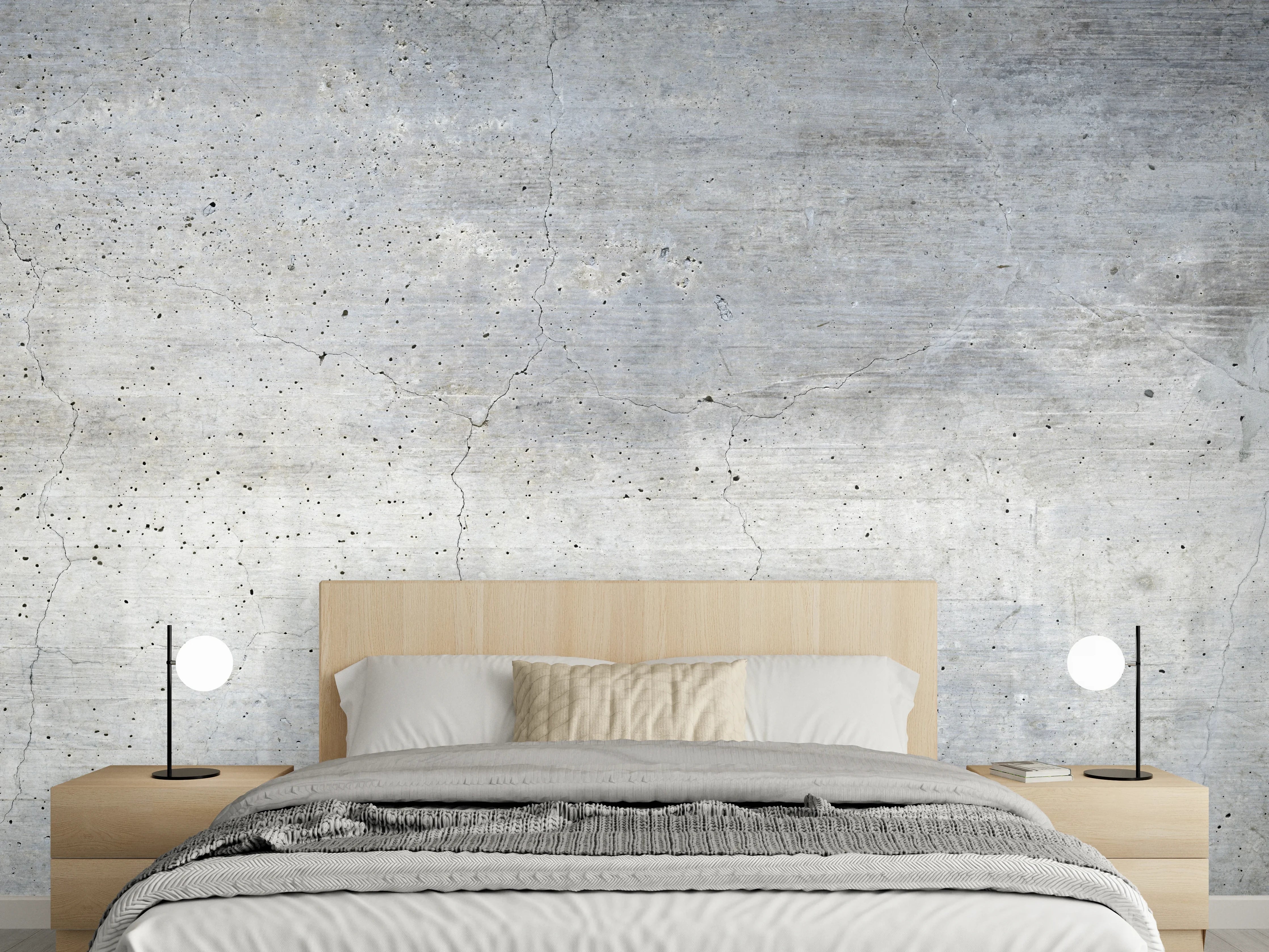 Wandverkleidung Schlafzimmer - Textur einer alten grauen Betonwand