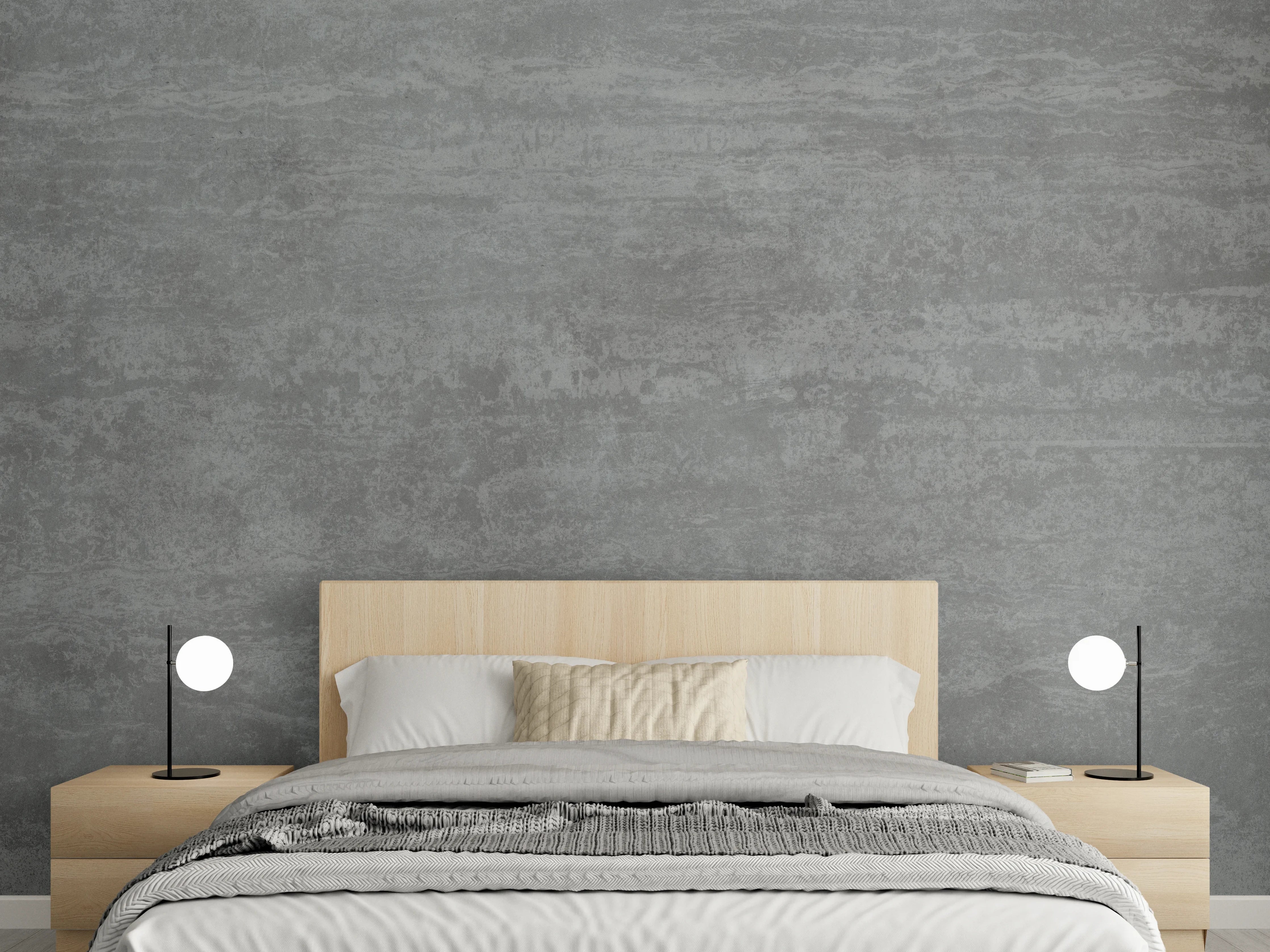 Wandverkleidung Schlafzimmer - Travertino Marmor Textur