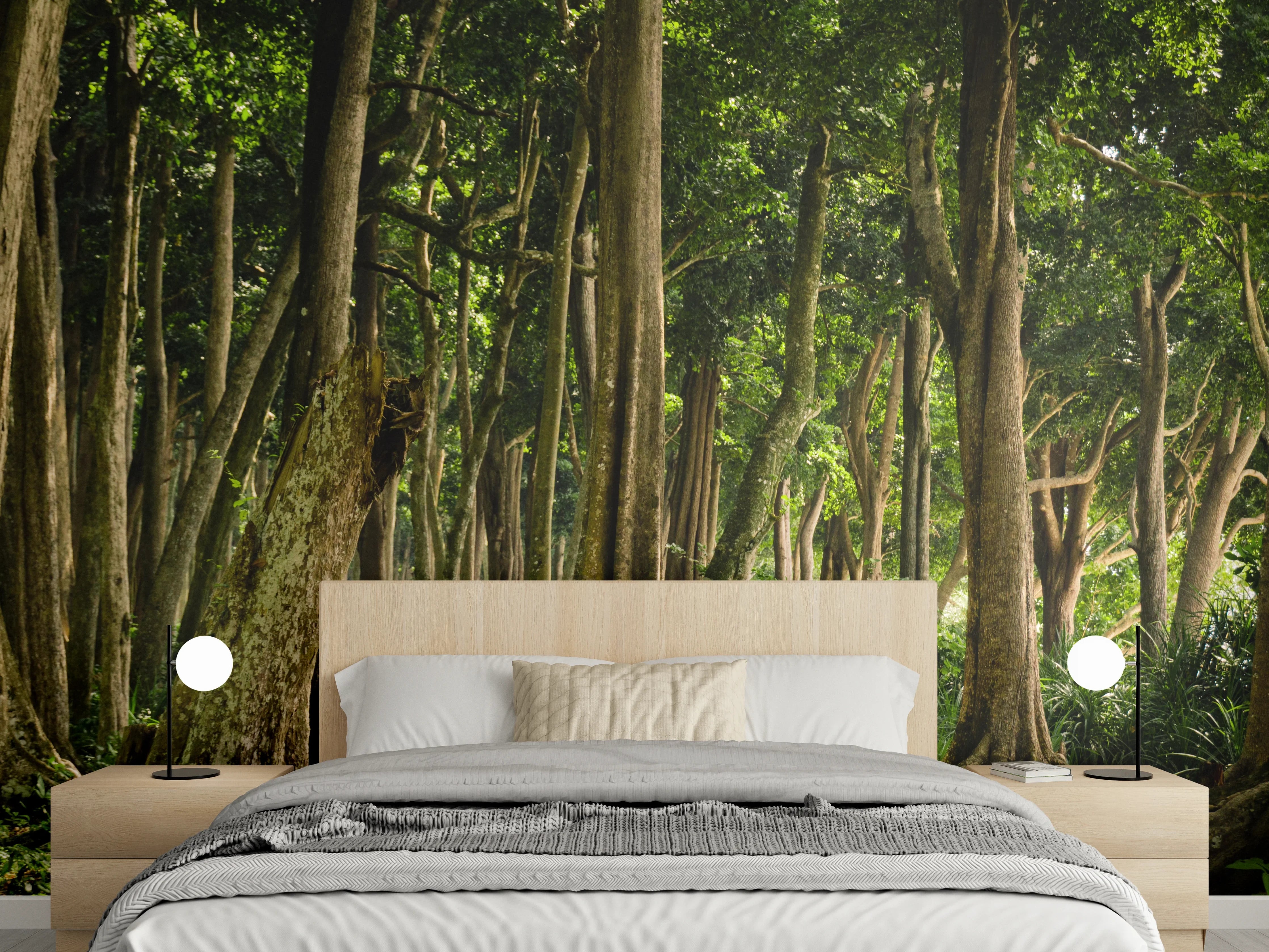 Wandverkleidung Schlafzimmer - Tropischer Wald auf der Insel Havelock