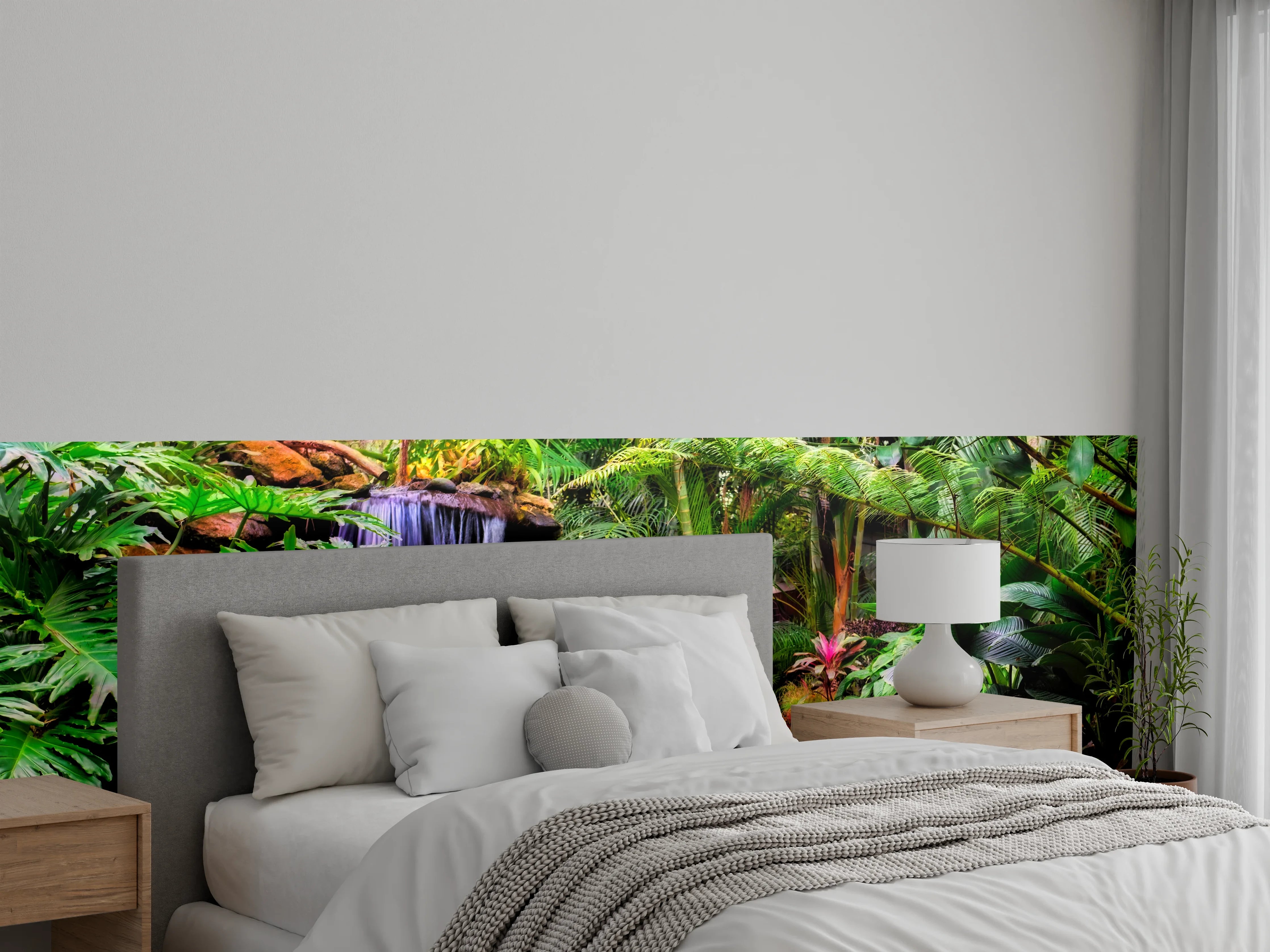 Wandverkleidung Schlafzimmer - Tropischer Wasserfall