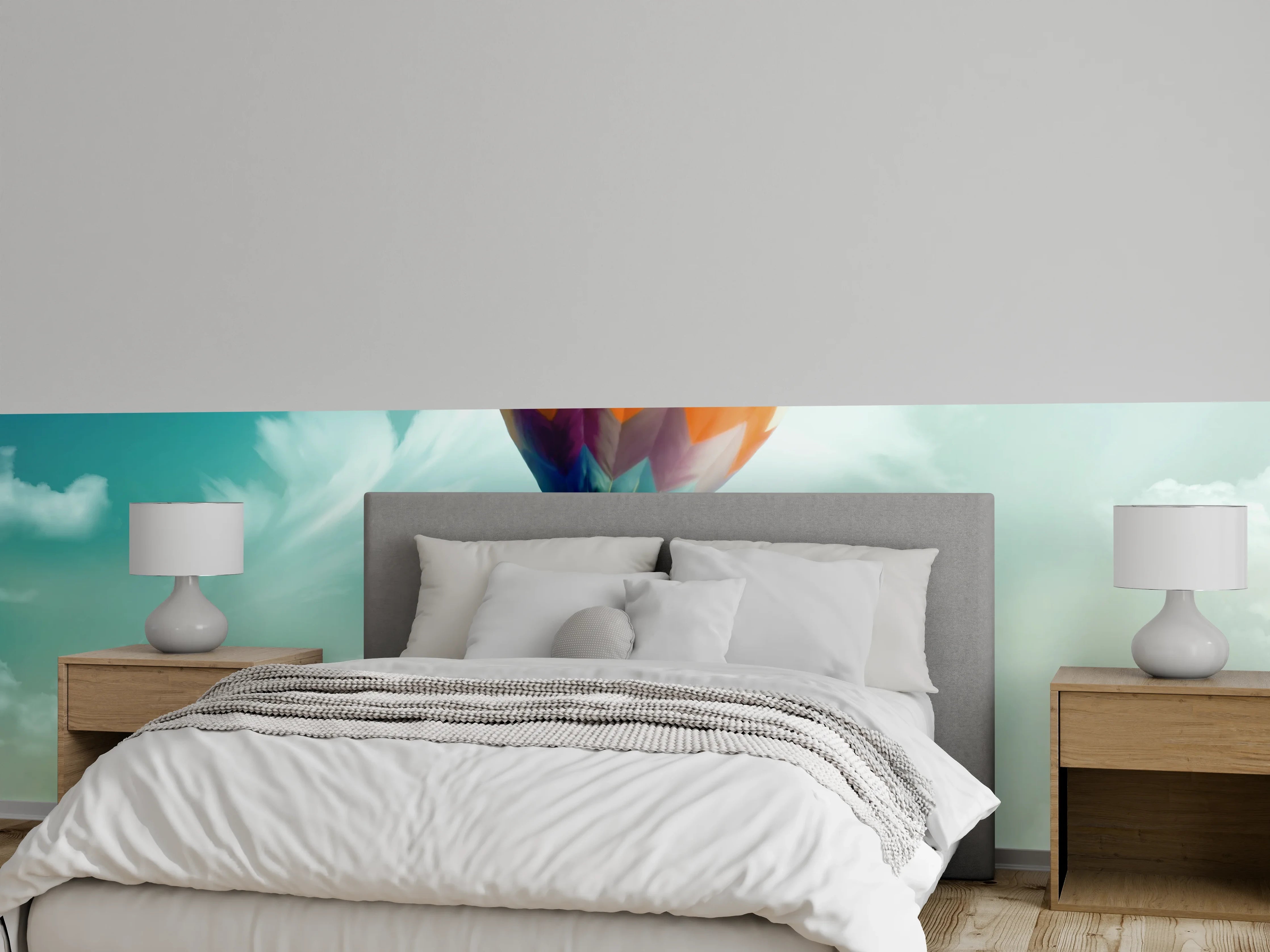 Wandverkleidung Schlafzimmer - Unrealistische Darstellung