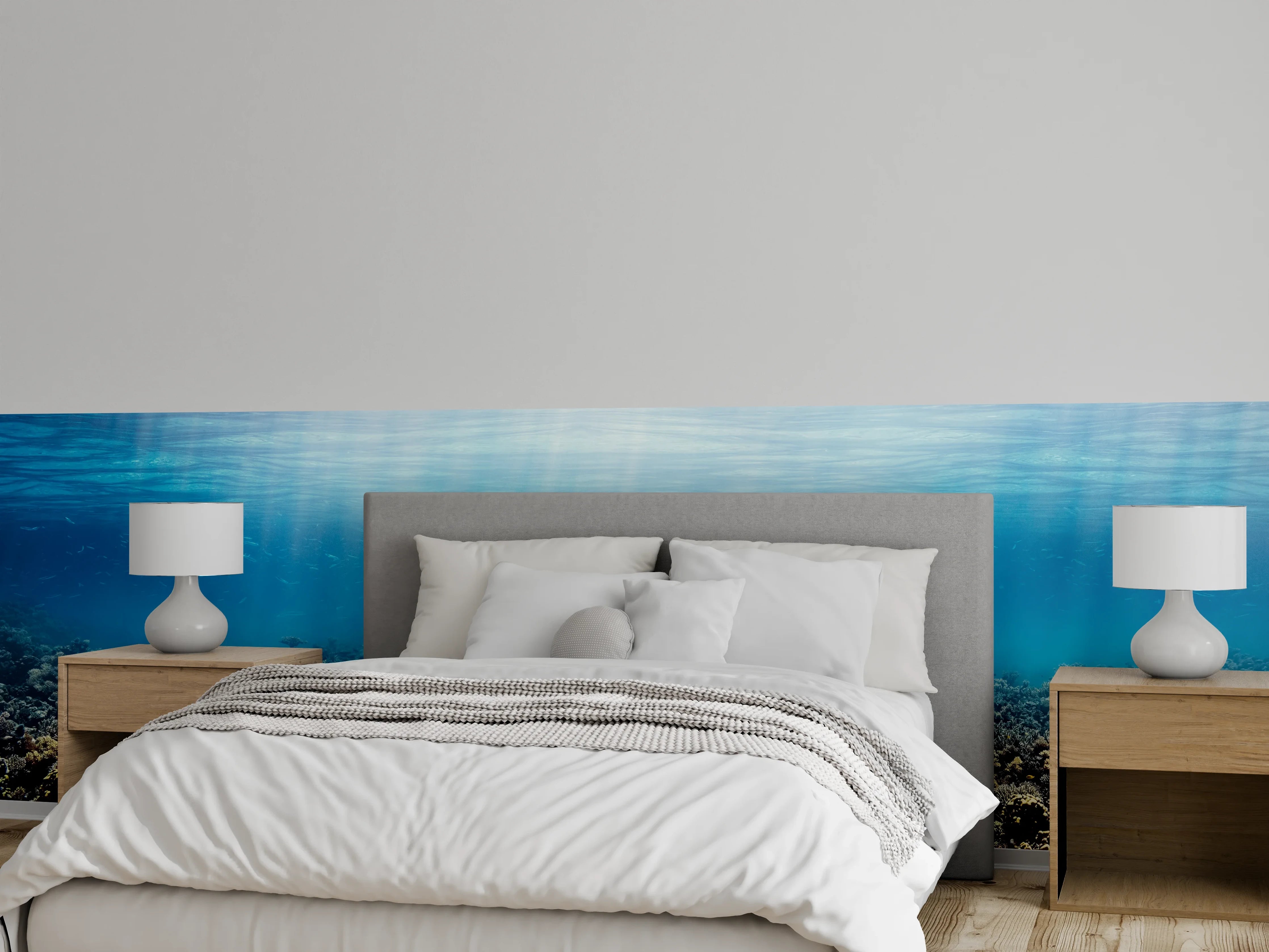 Wandverkleidung Schlafzimmer - Unterwasser-Korallenriff im Roten Meer