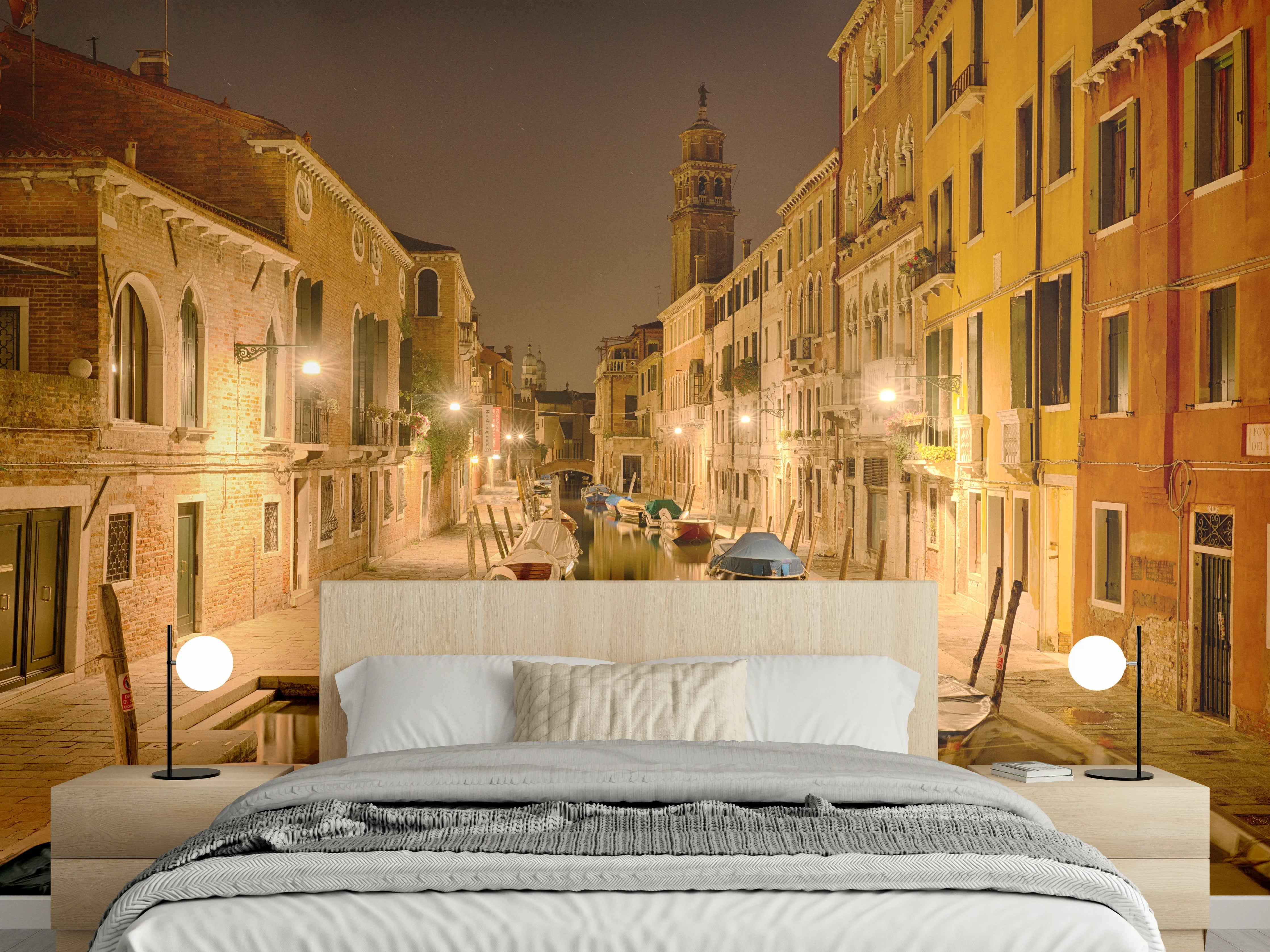 Wandverkleidung Schlafzimmer - Venedig - Venezia in Nacht 1