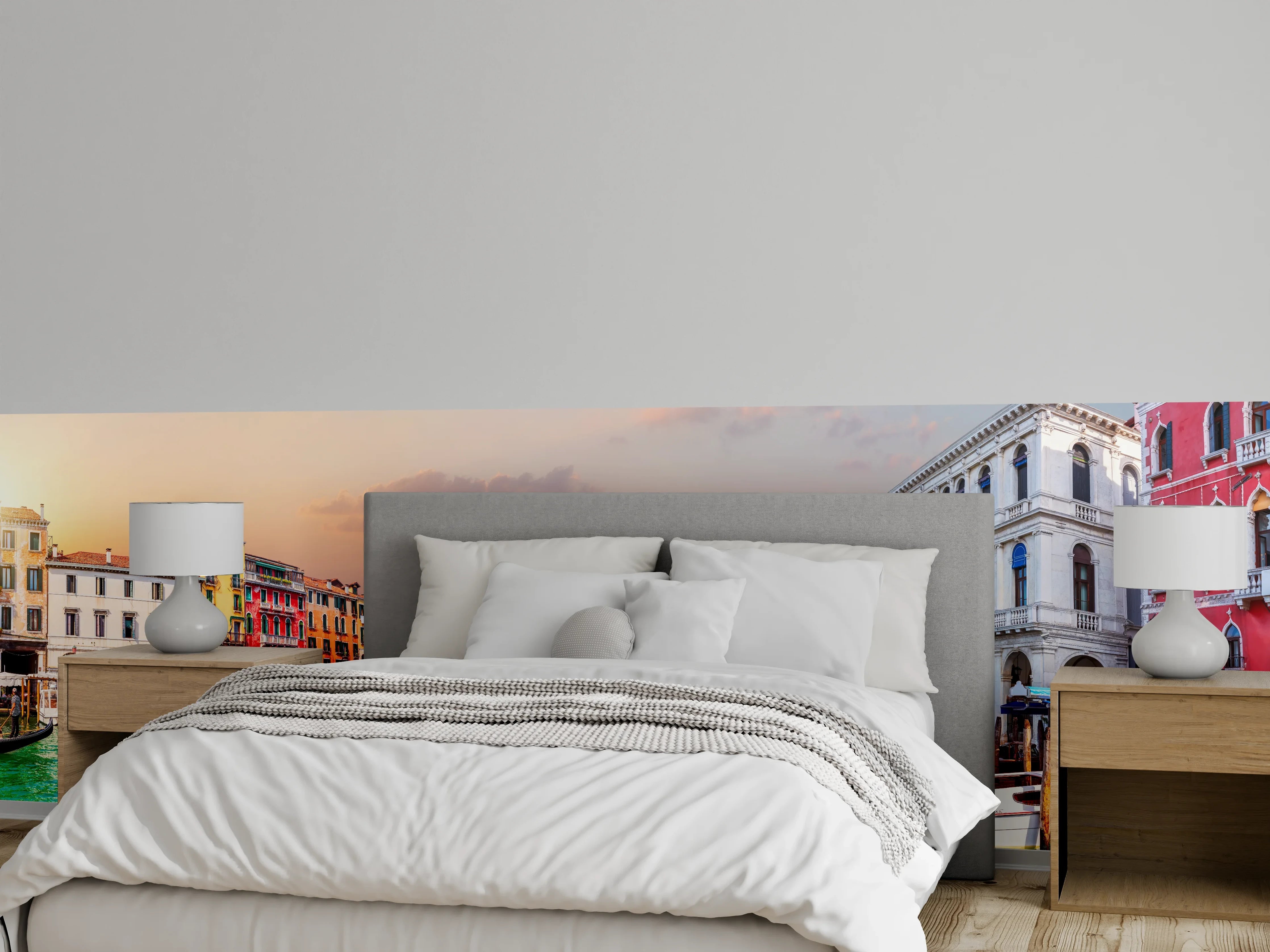 Wandverkleidung Schlafzimmer - Venedig Kanal bei Sonnenuntergang