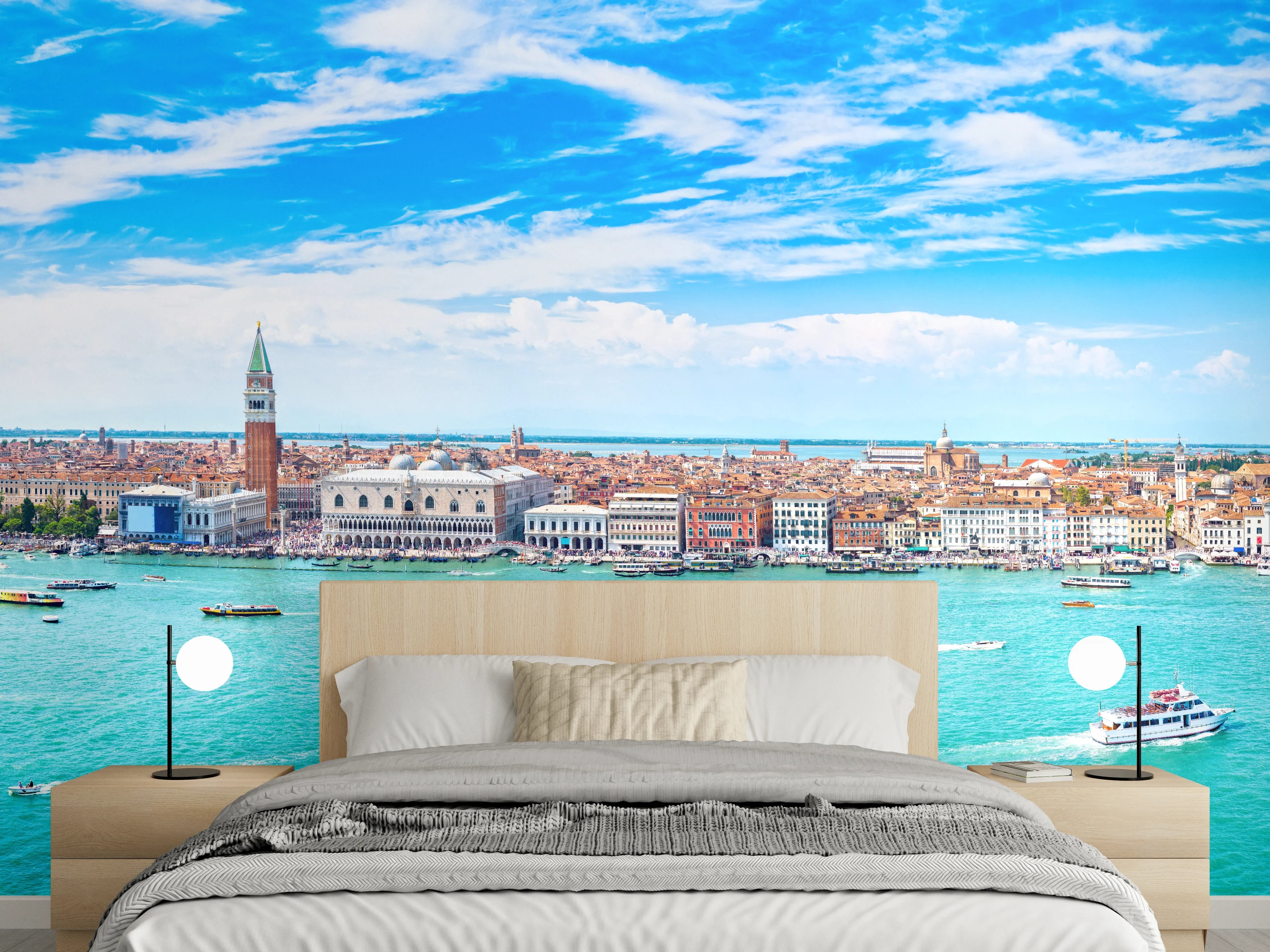 Wandverkleidung Schlafzimmer - Venedig Panoramaluftaufnahme