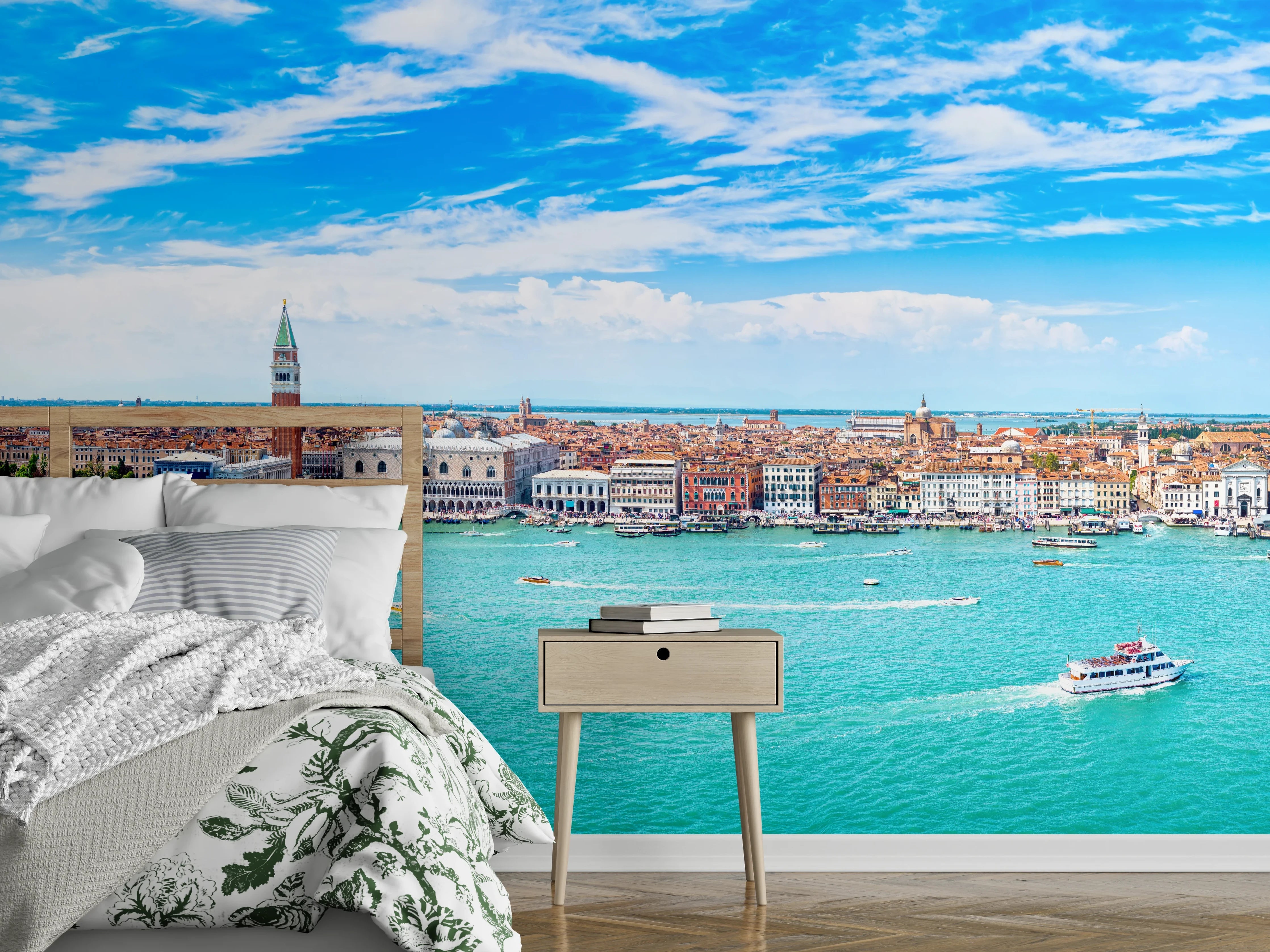 Wandverkleidung Schlafzimmer - Venedig Panoramaluftaufnahme