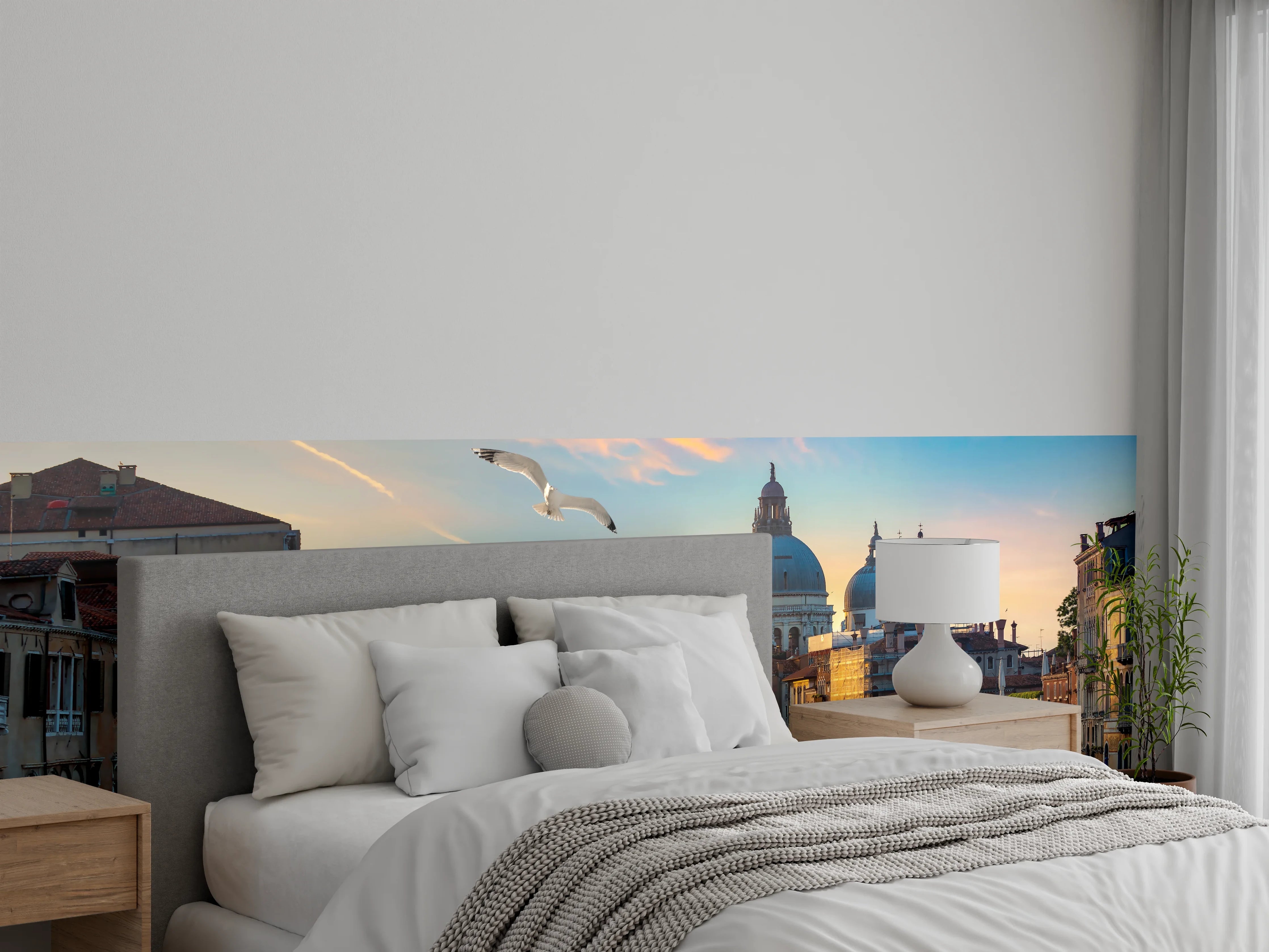 Wandverkleidung Schlafzimmer - Venedig Sonnenuntergang Wandbild