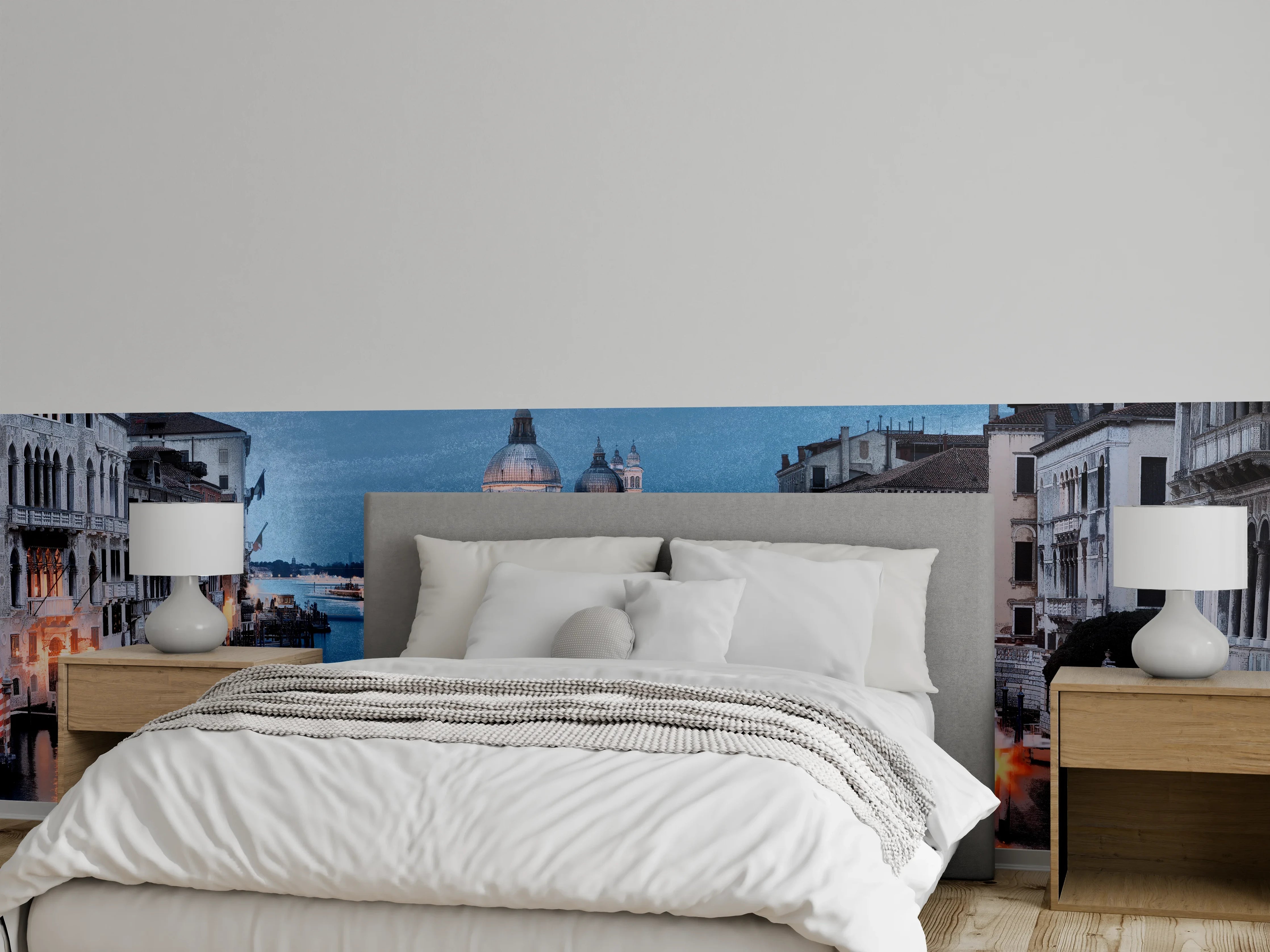 Wandverkleidung Schlafzimmer - Venedig bei Abenddämmerung Panorama