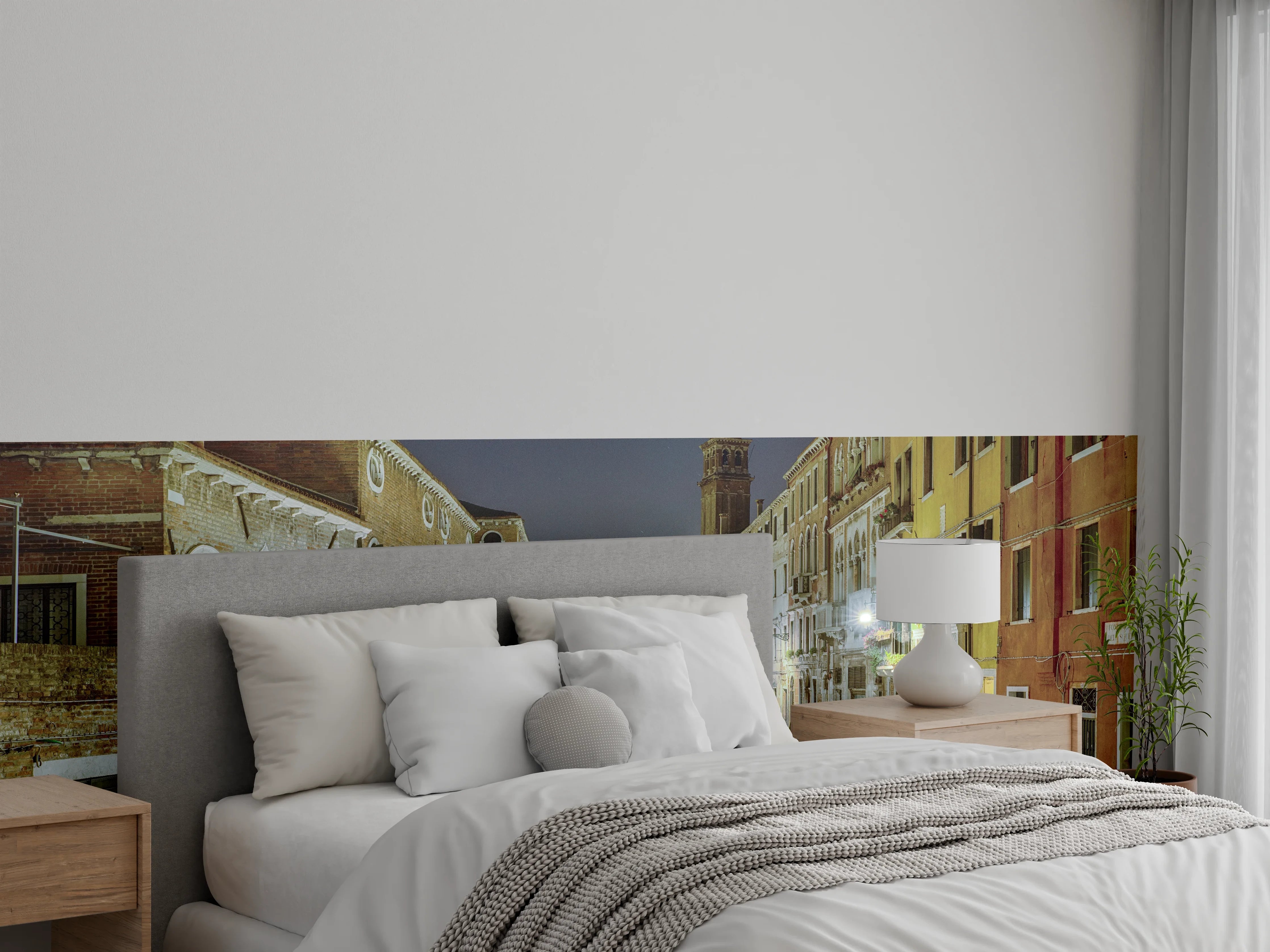 Wandverkleidung Schlafzimmer - Venezia bei Nacht