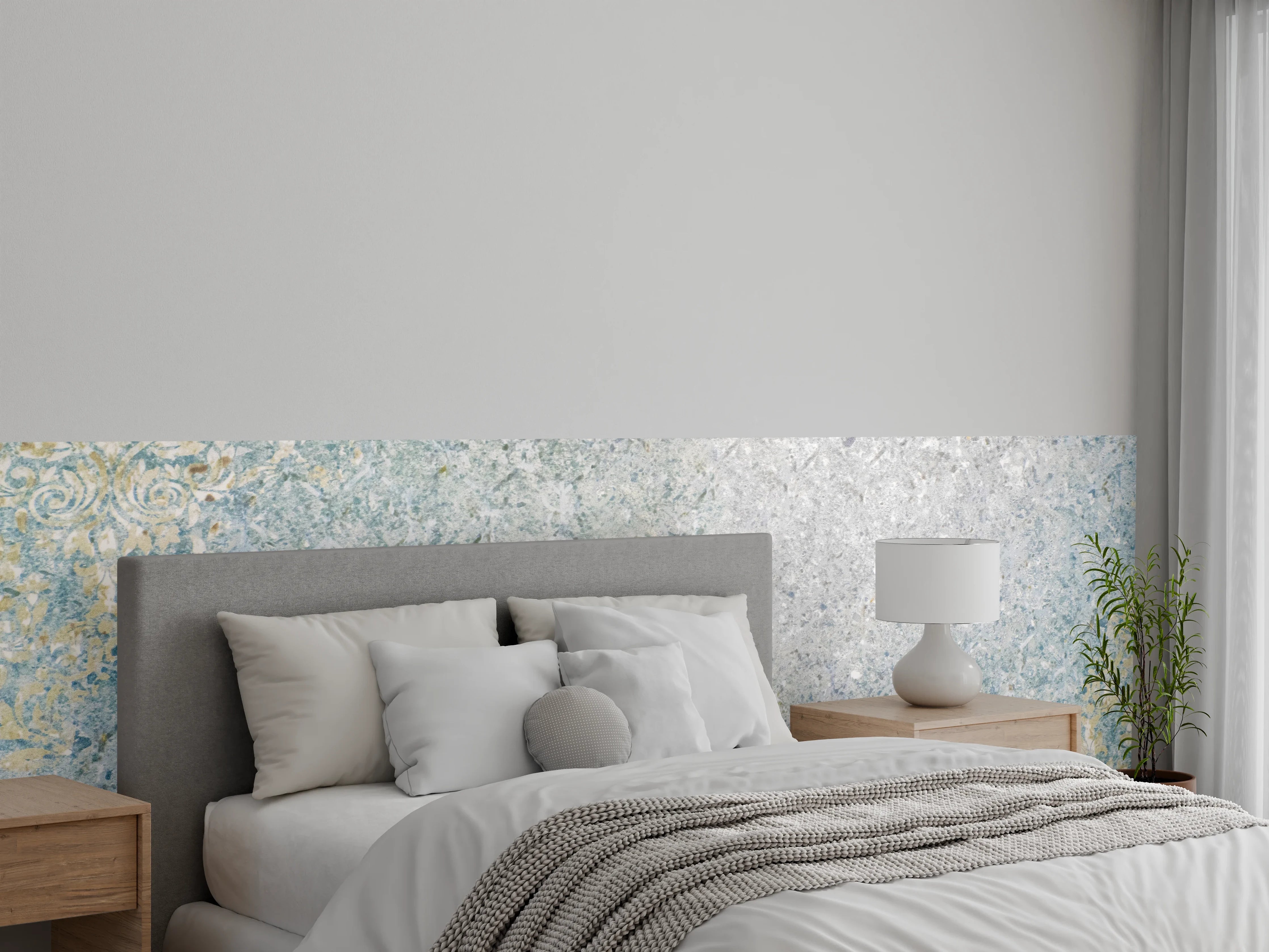 Wandverkleidung Schlafzimmer - Vintage Beton