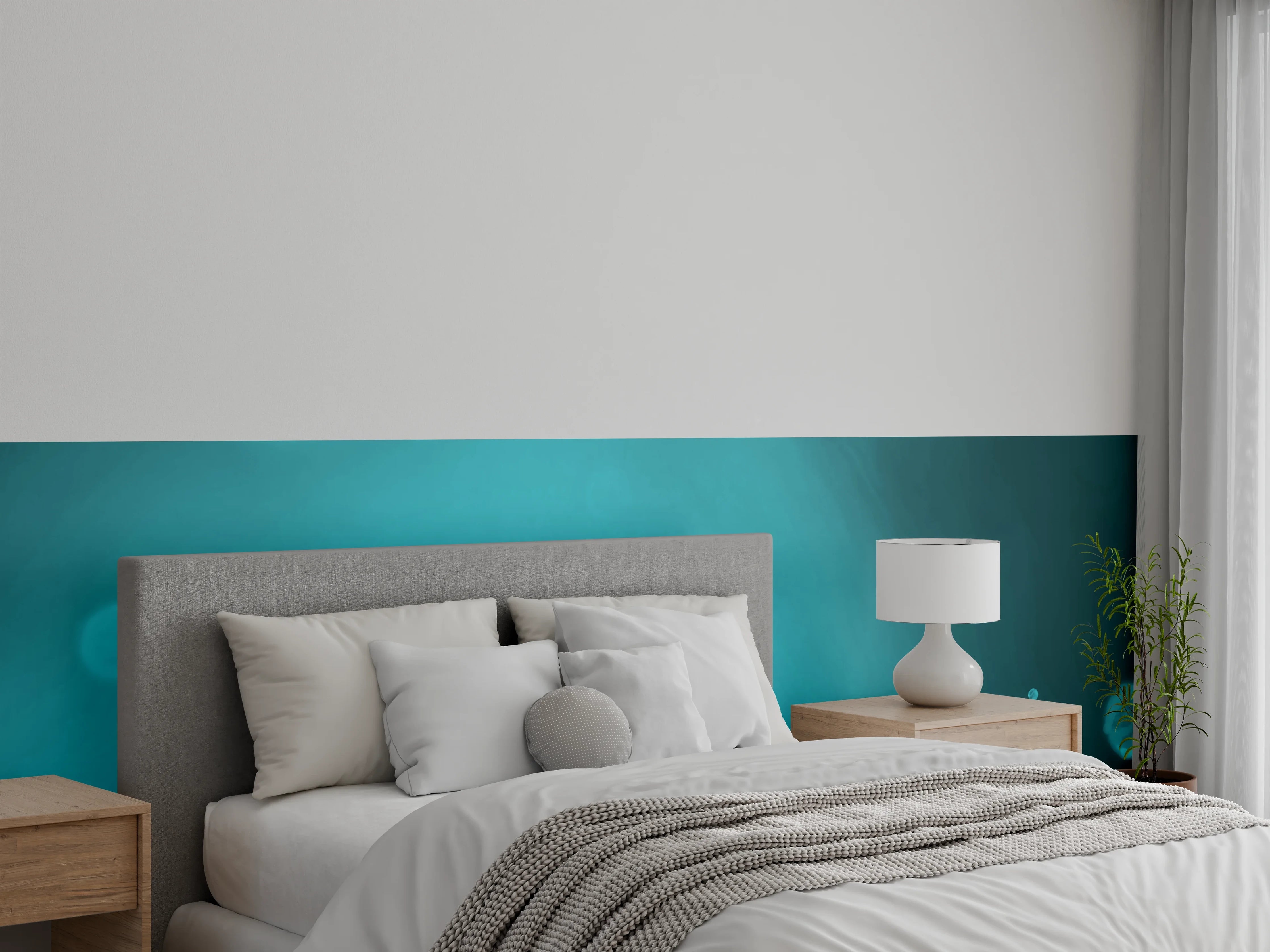Wandverkleidung Schlafzimmer - Wässriger Tauchgang
