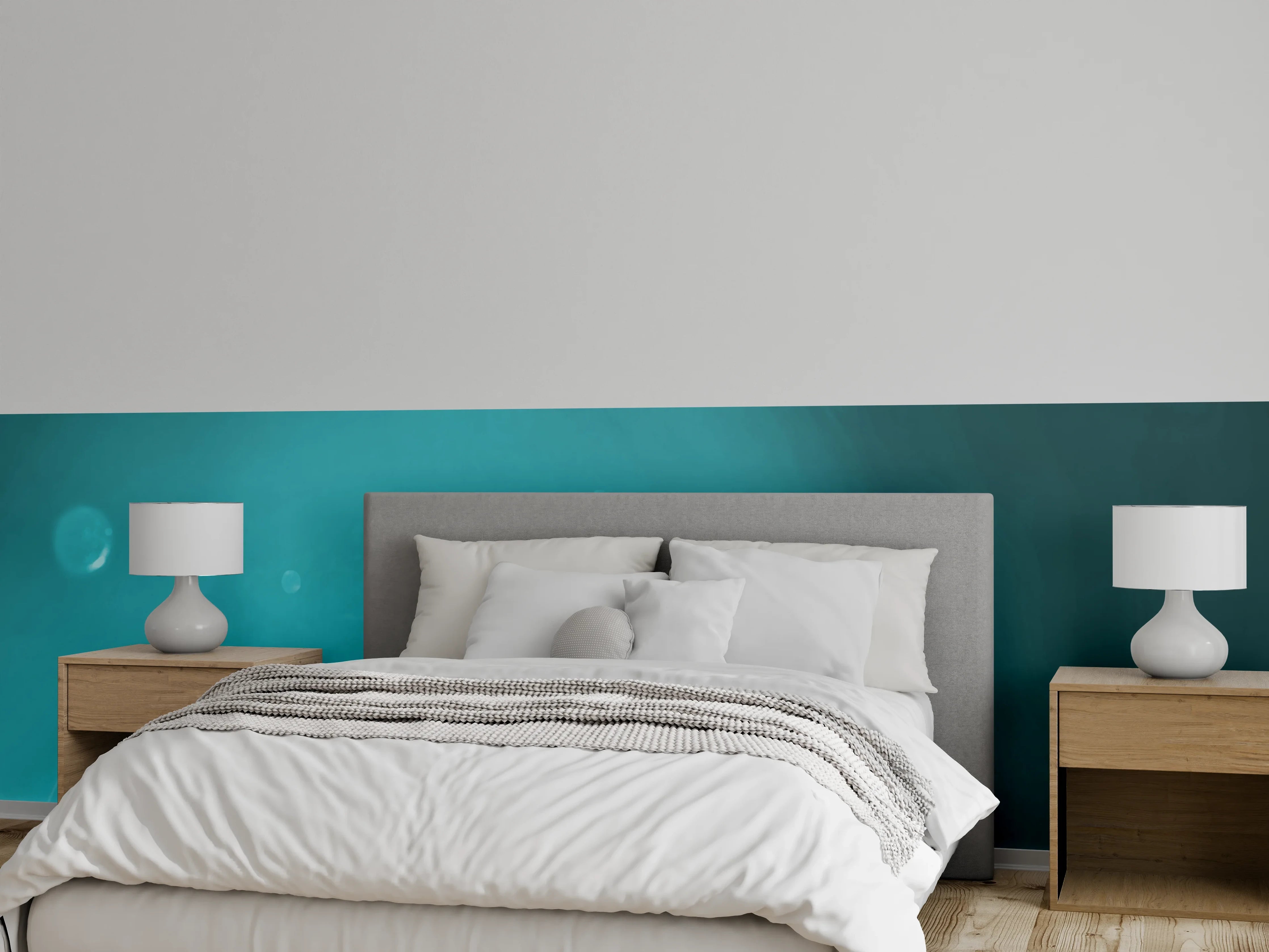 Wandverkleidung Schlafzimmer - Wässriger Tauchgang