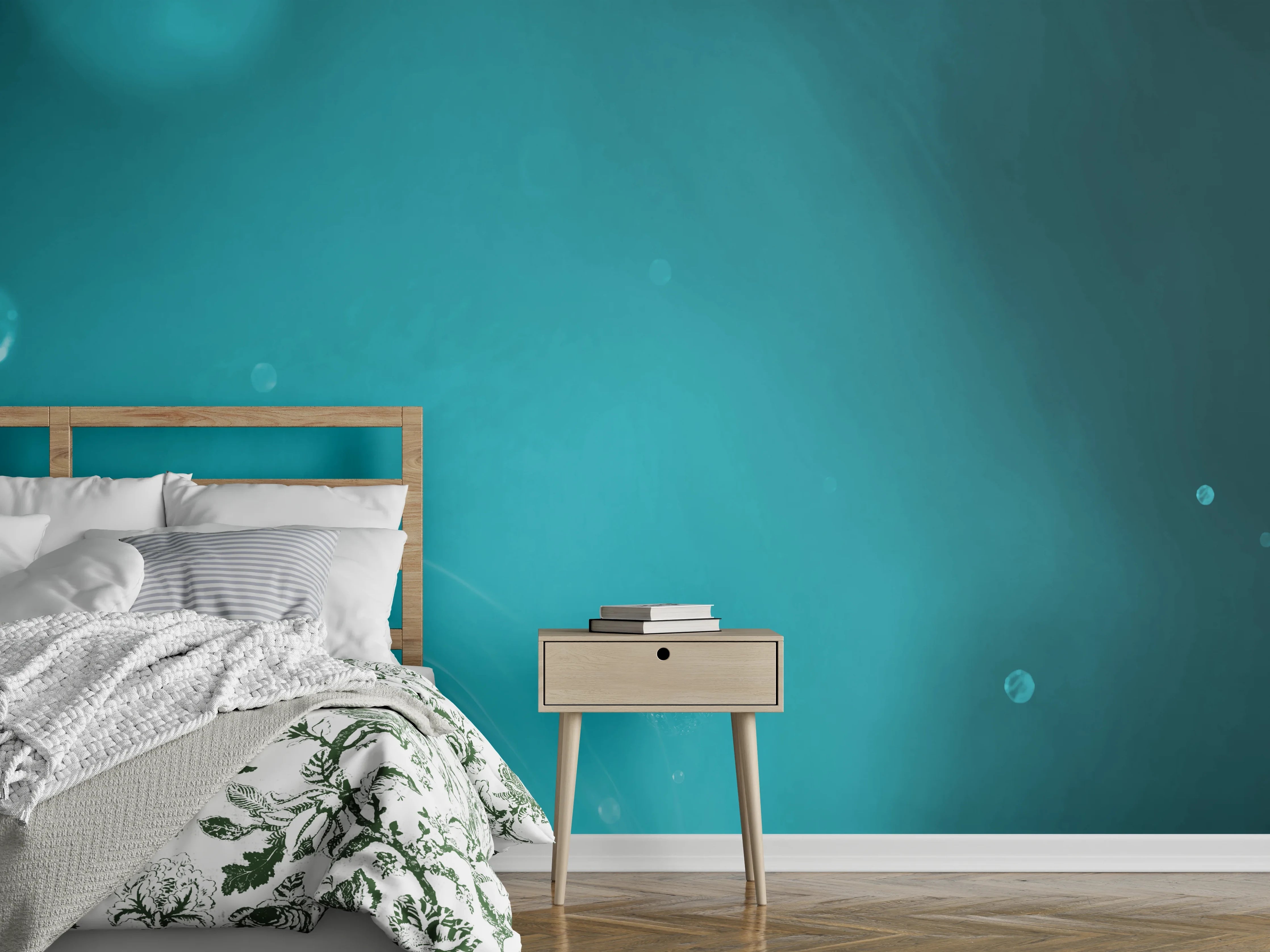 Wandverkleidung Schlafzimmer - Wässriger Tauchgang