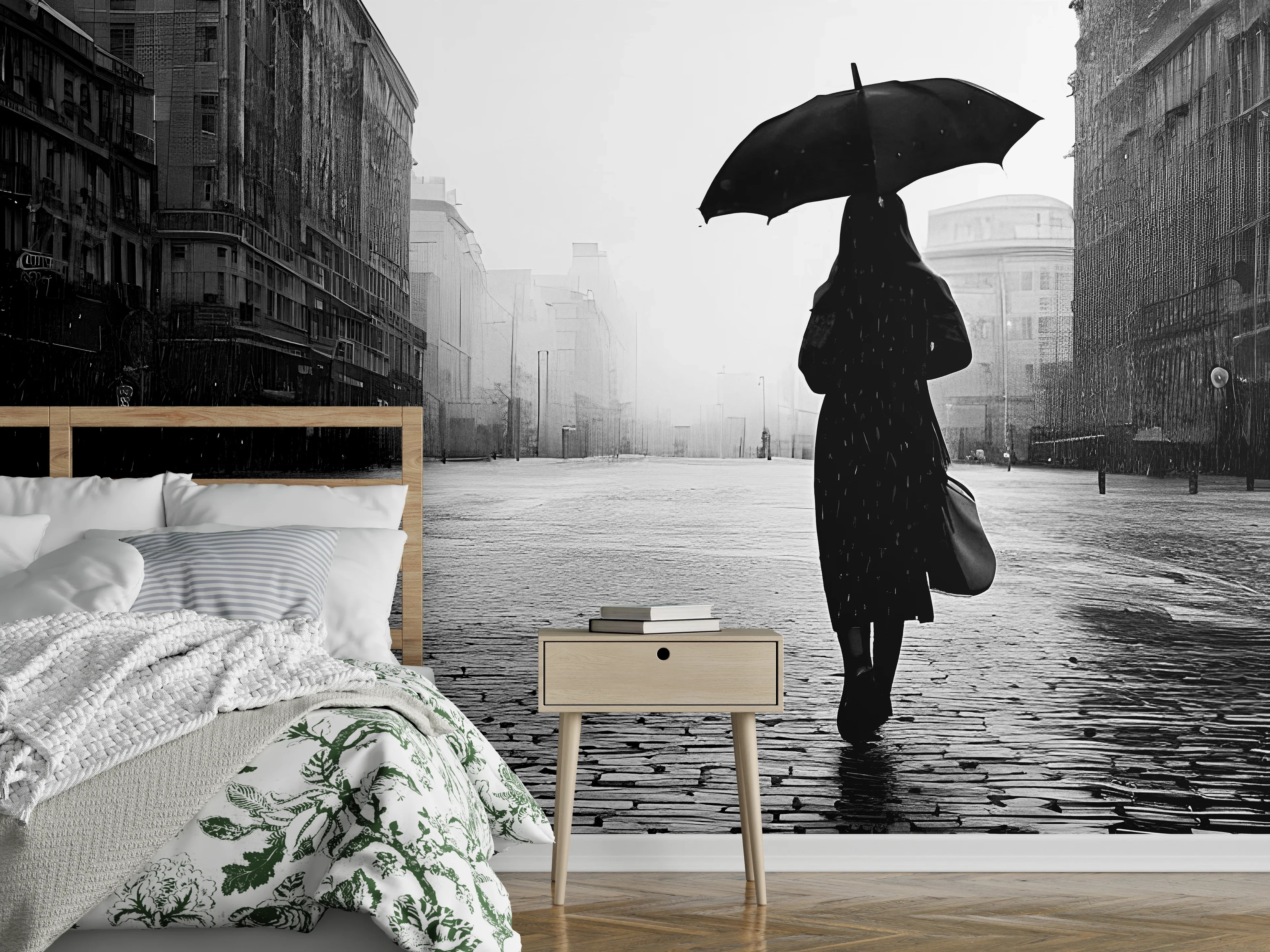 Wandverkleidung Schlafzimmer - Walking Alone