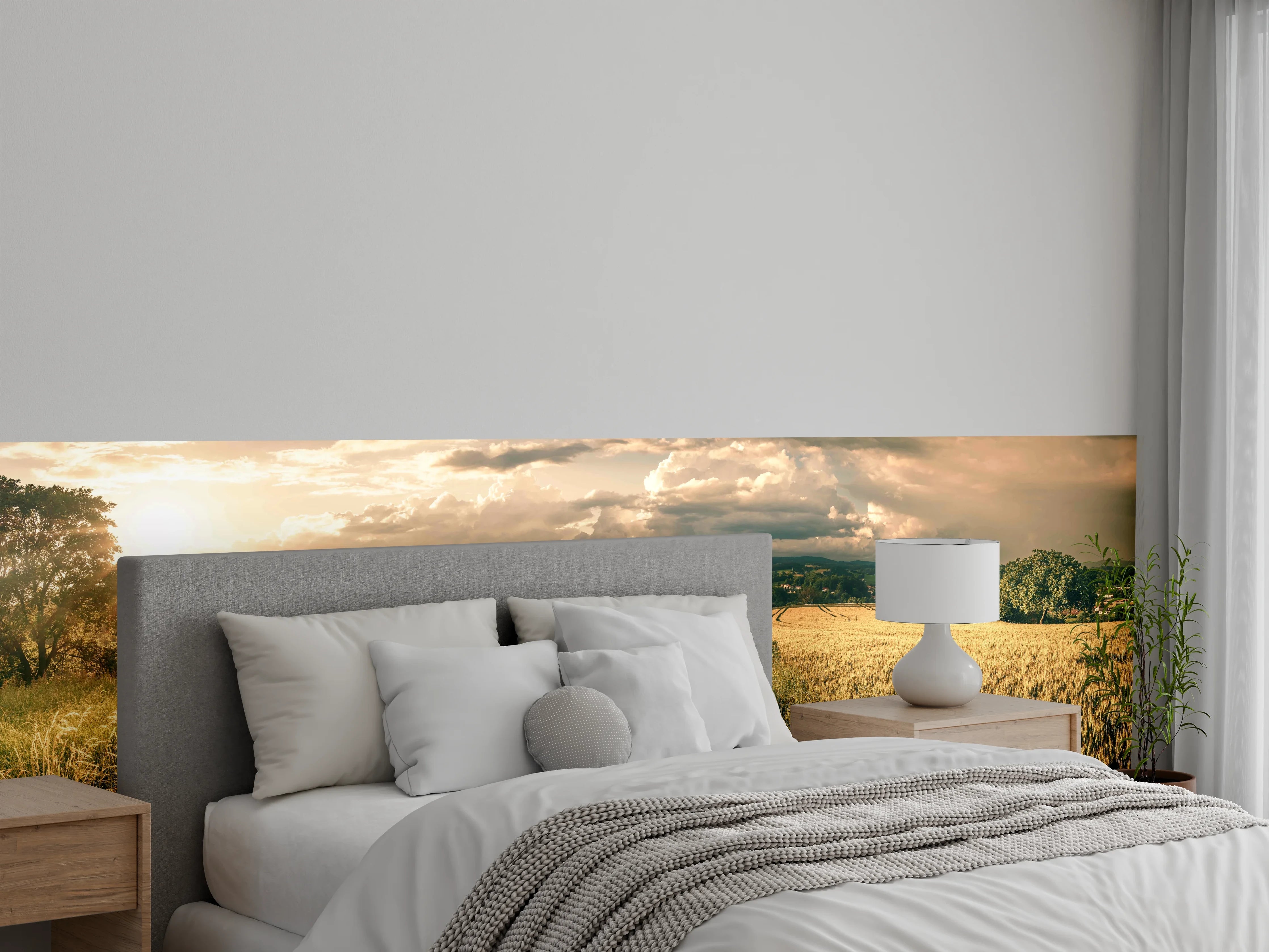 Wandverkleidung Schlafzimmer - Wanderpfad
