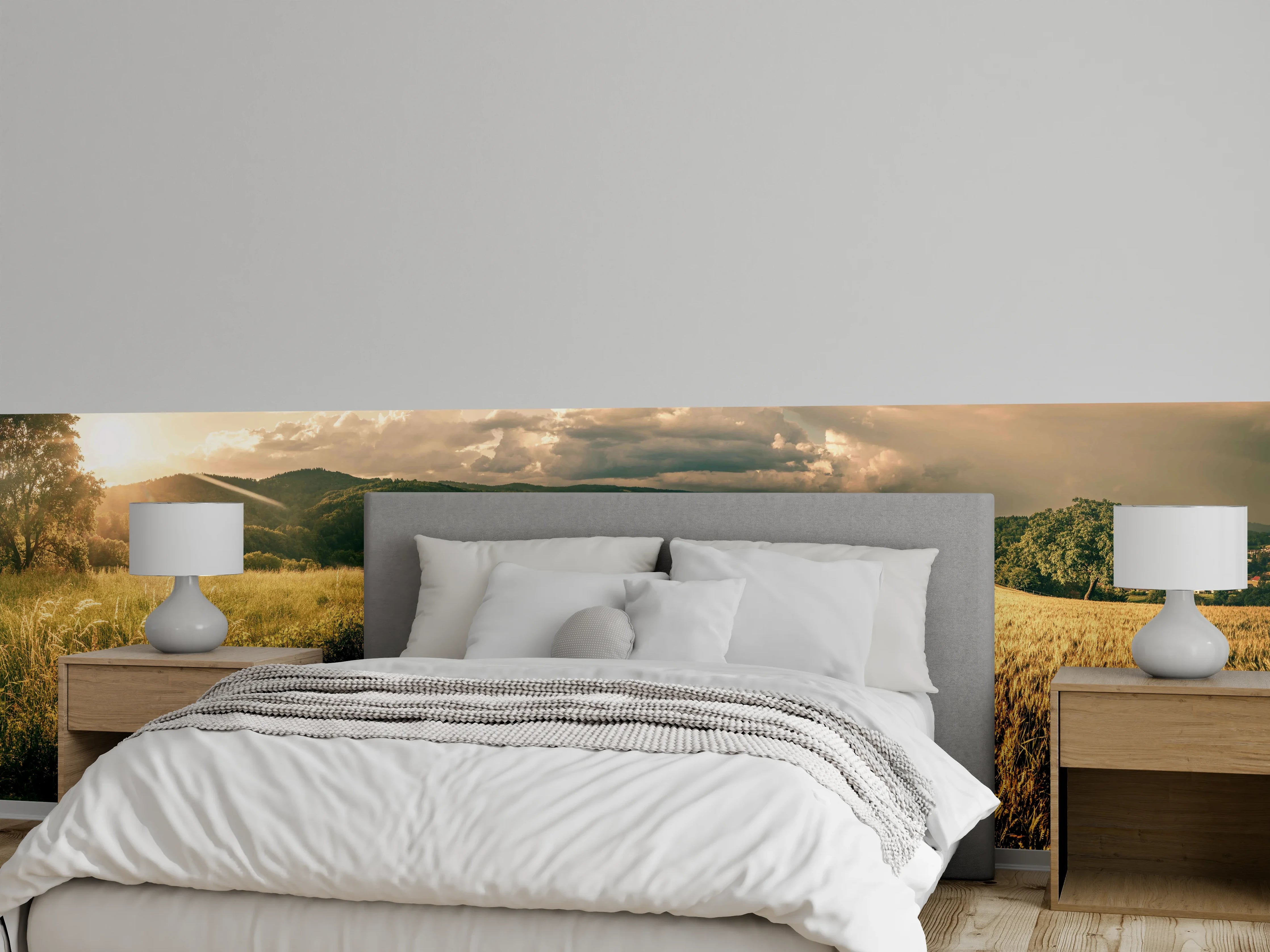Wandverkleidung Schlafzimmer - Wanderpfad