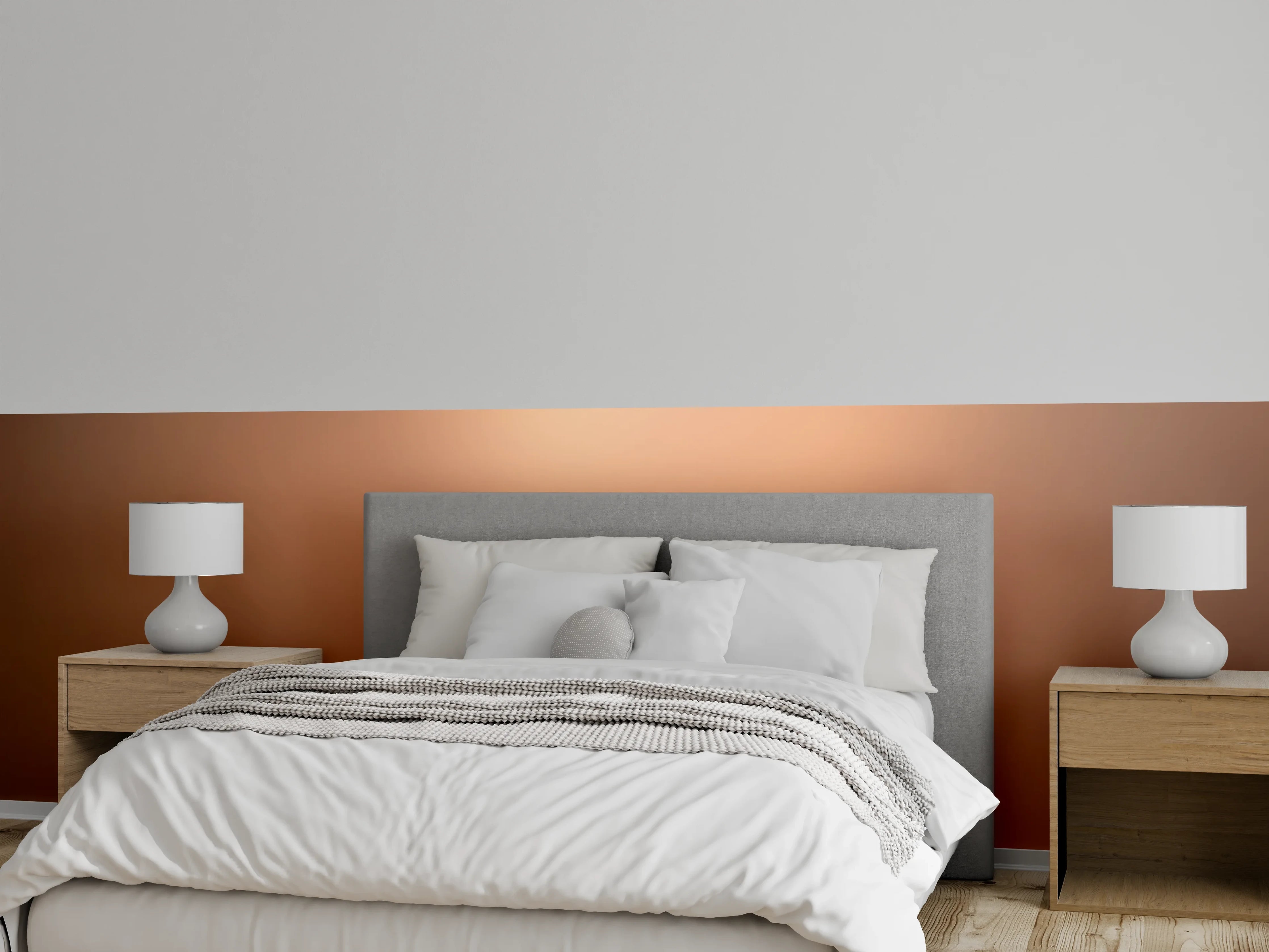 Wandverkleidung Schlafzimmer - Warme Braun-Beige Abstrakt Textur
