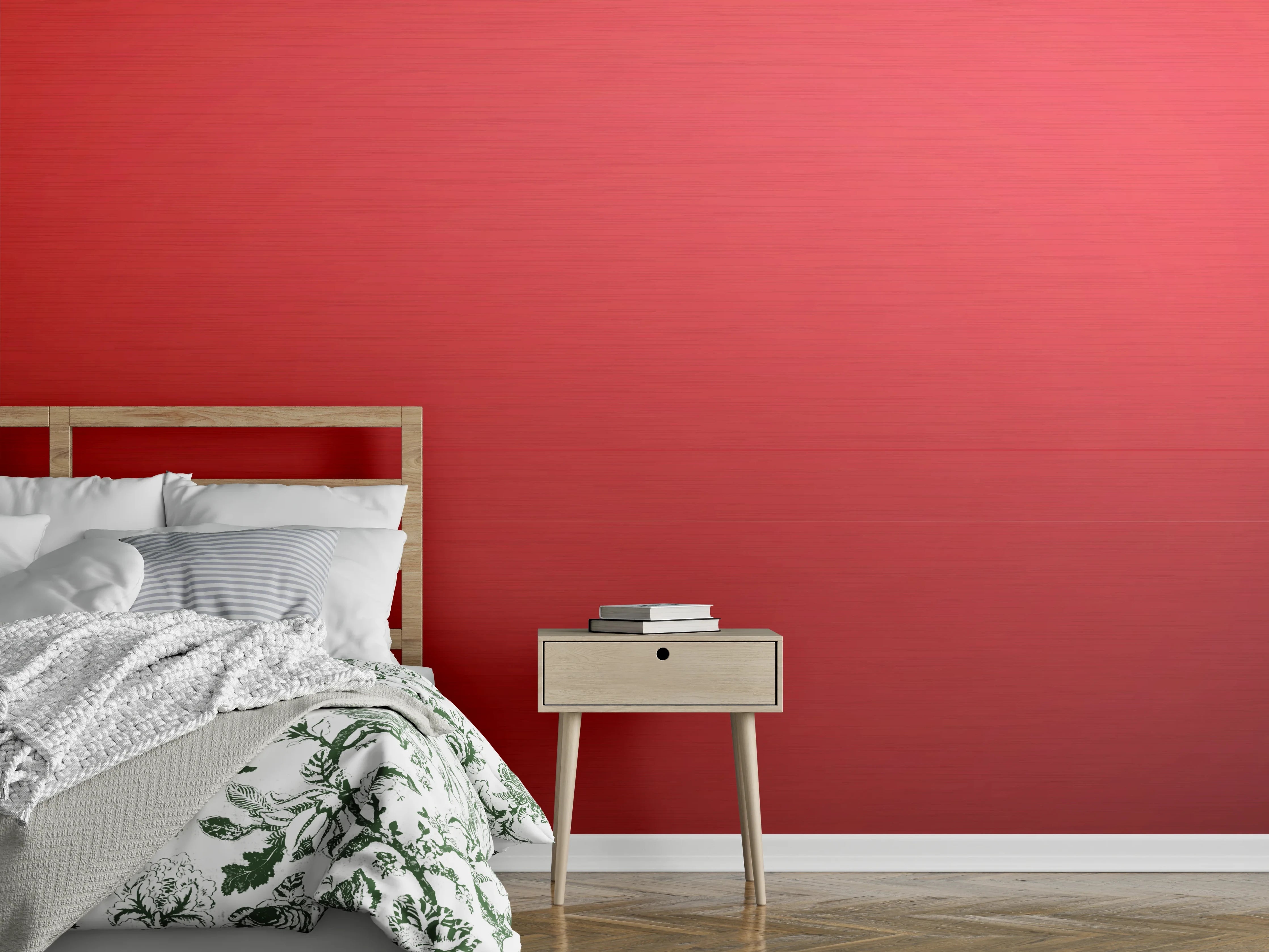 Wandverkleidung Schlafzimmer - Warme Rot-Tonmarmor-Textur