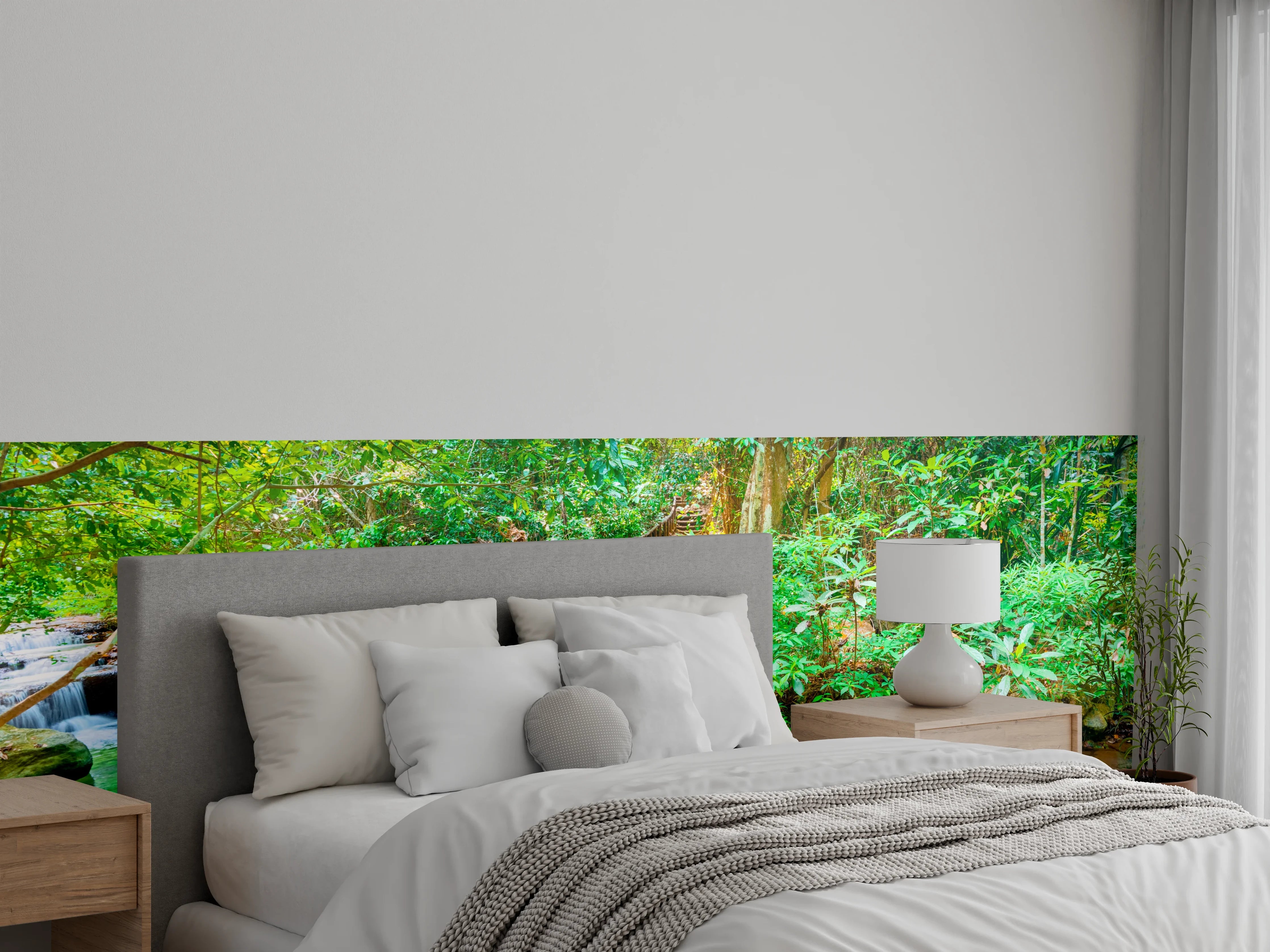 Wandverkleidung Schlafzimmer - Wasserfall im Erawan-Nationalpark
