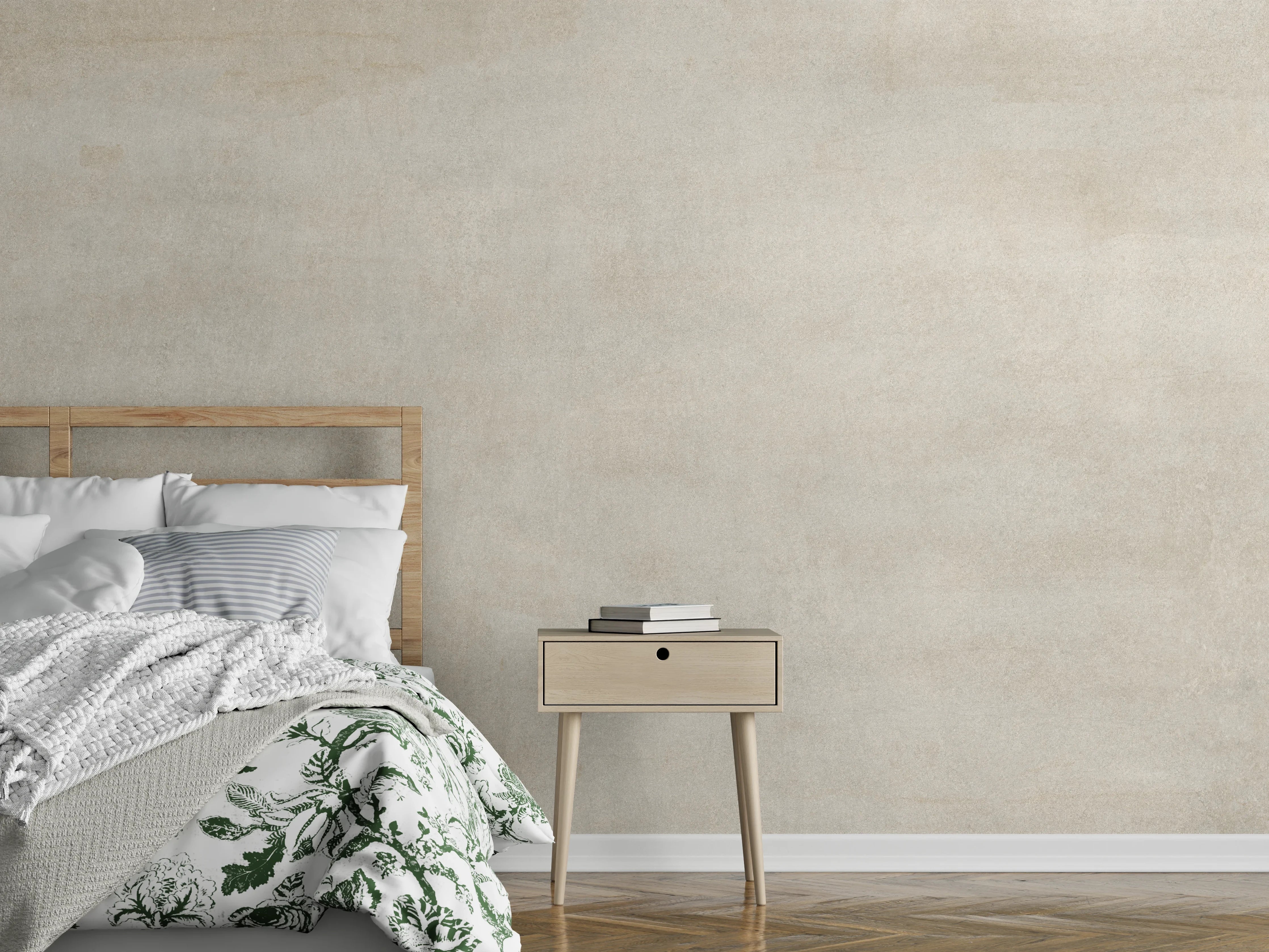 Wandverkleidung Schlafzimmer - Weiß-Graue Marmor Textur