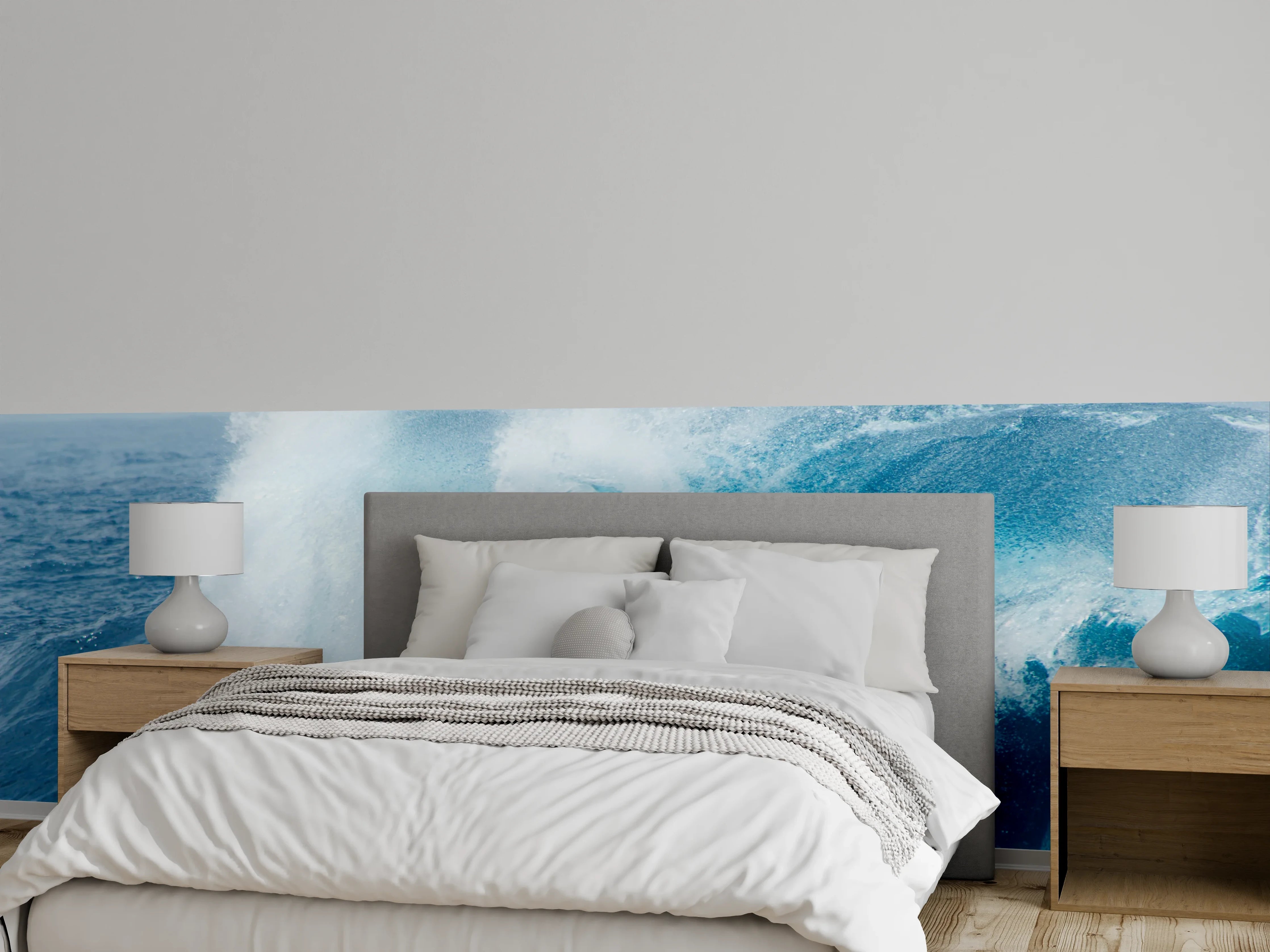 Wandverkleidung Schlafzimmer - Welle trifft Ozean – Meer Fotomotiv