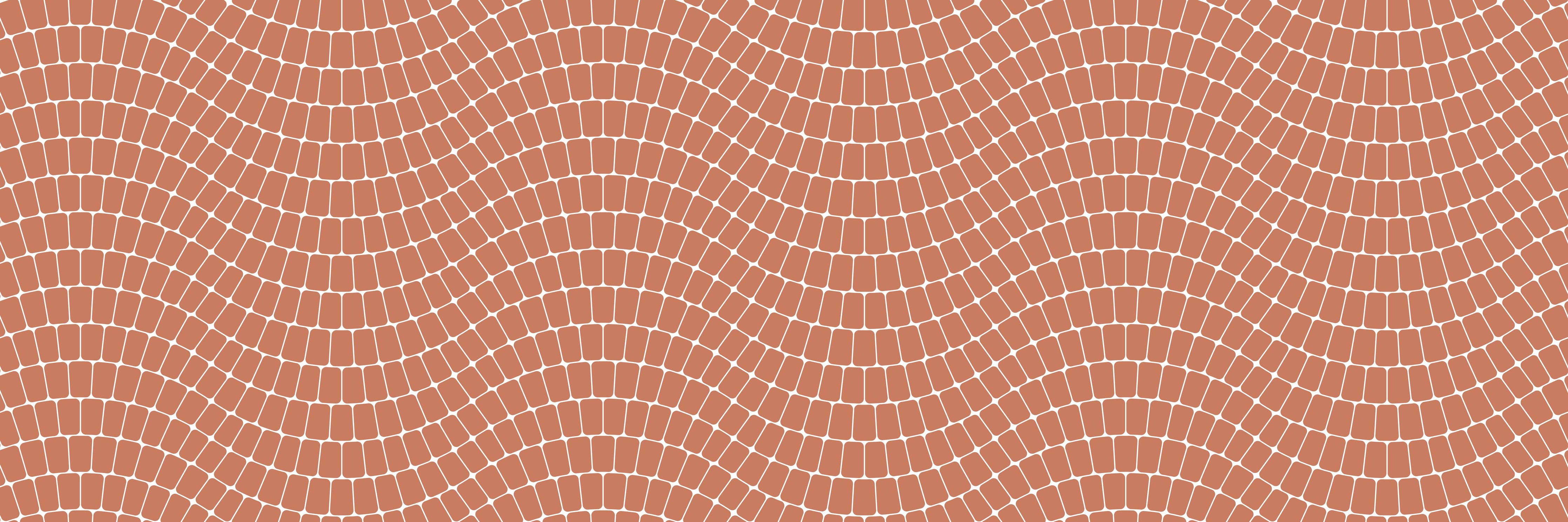 Wandverkleidung Schlafzimmer-Wellenartiges Terrakotta-Mosaik für Wände