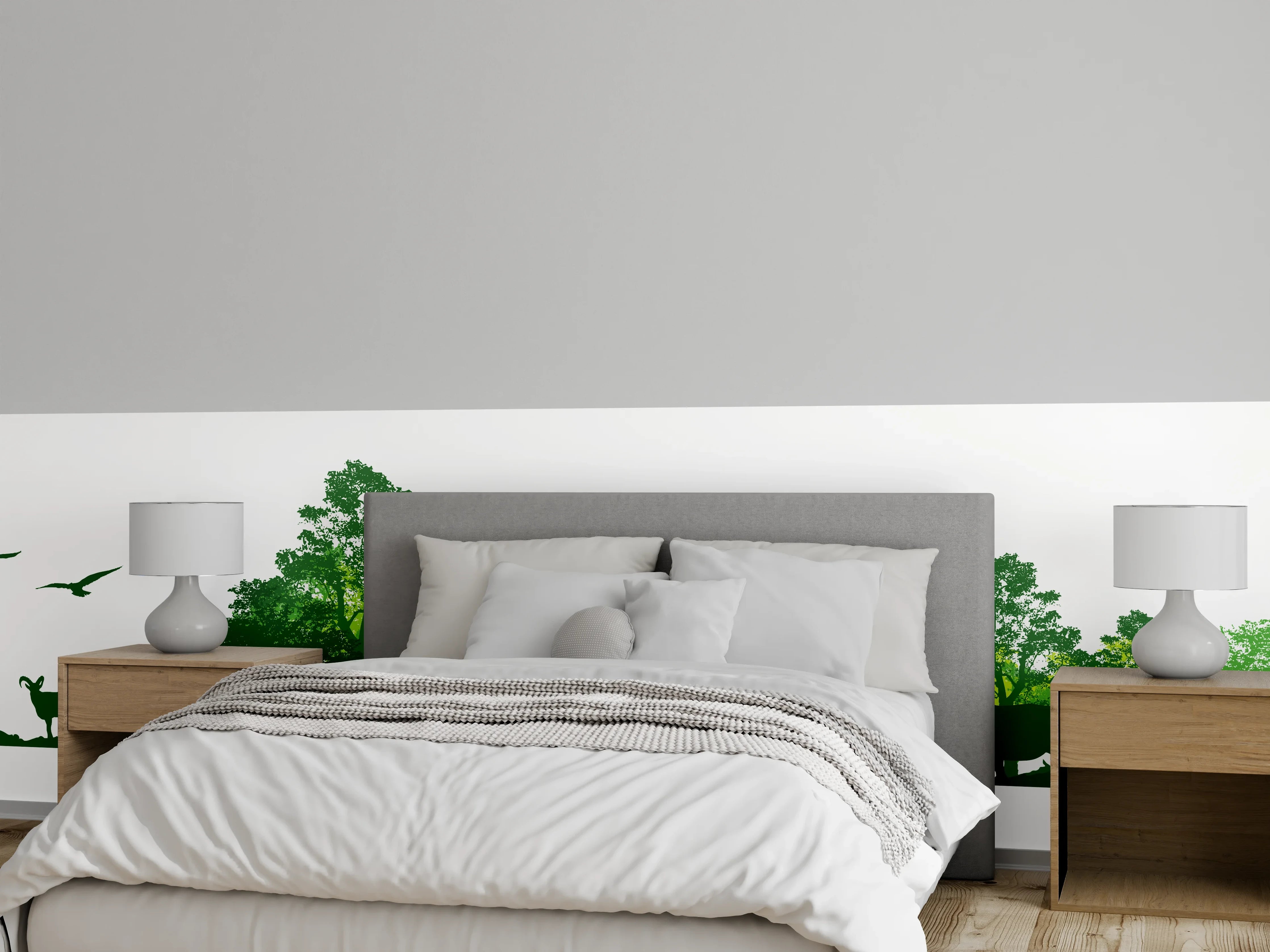 Wandverkleidung Schlafzimmer - Wilde Tiere