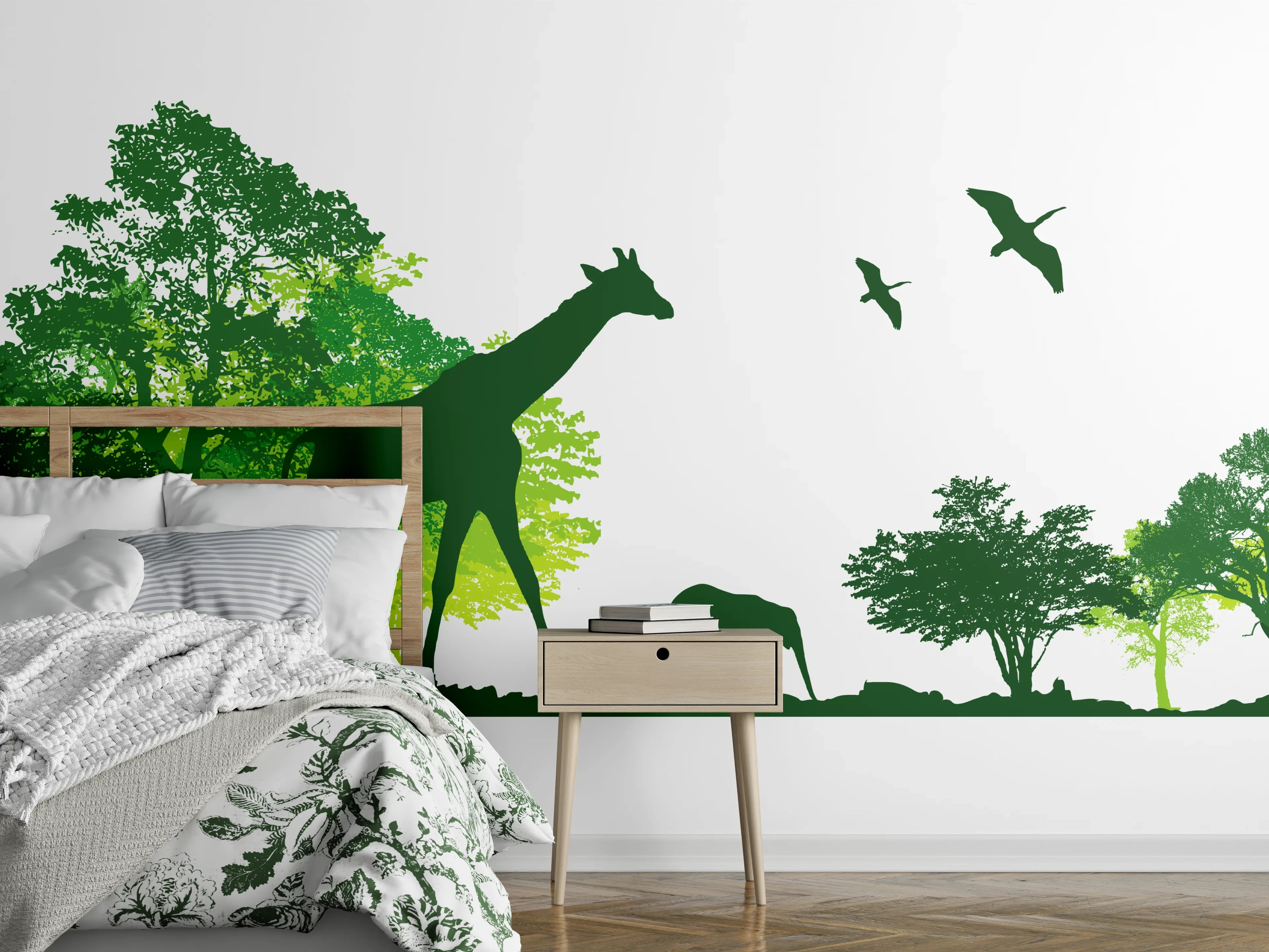 Wandverkleidung Schlafzimmer - Wilde Tiere