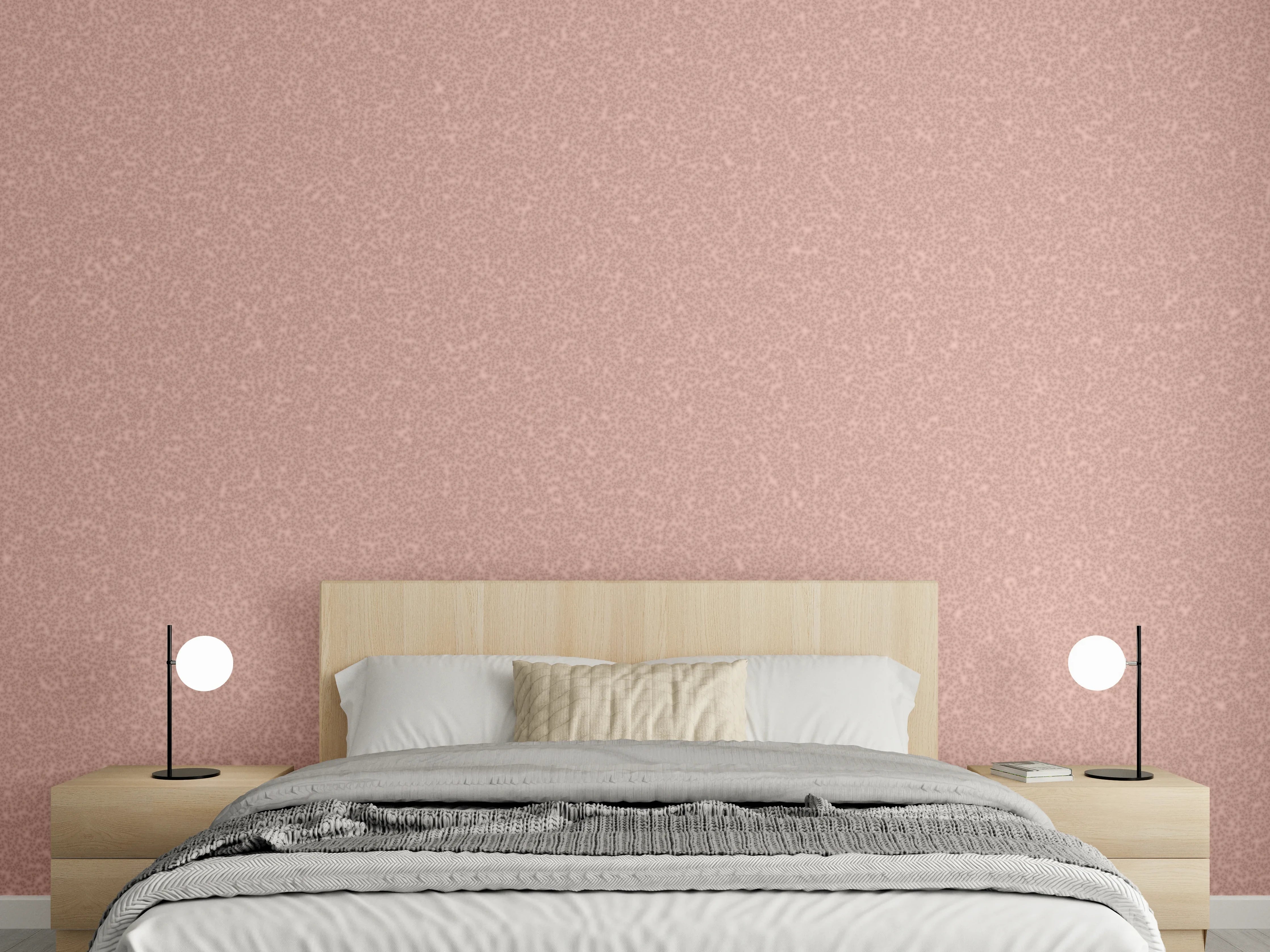 Wandverkleidung Schlafzimmer - Zarte Roségoldene Strukturen