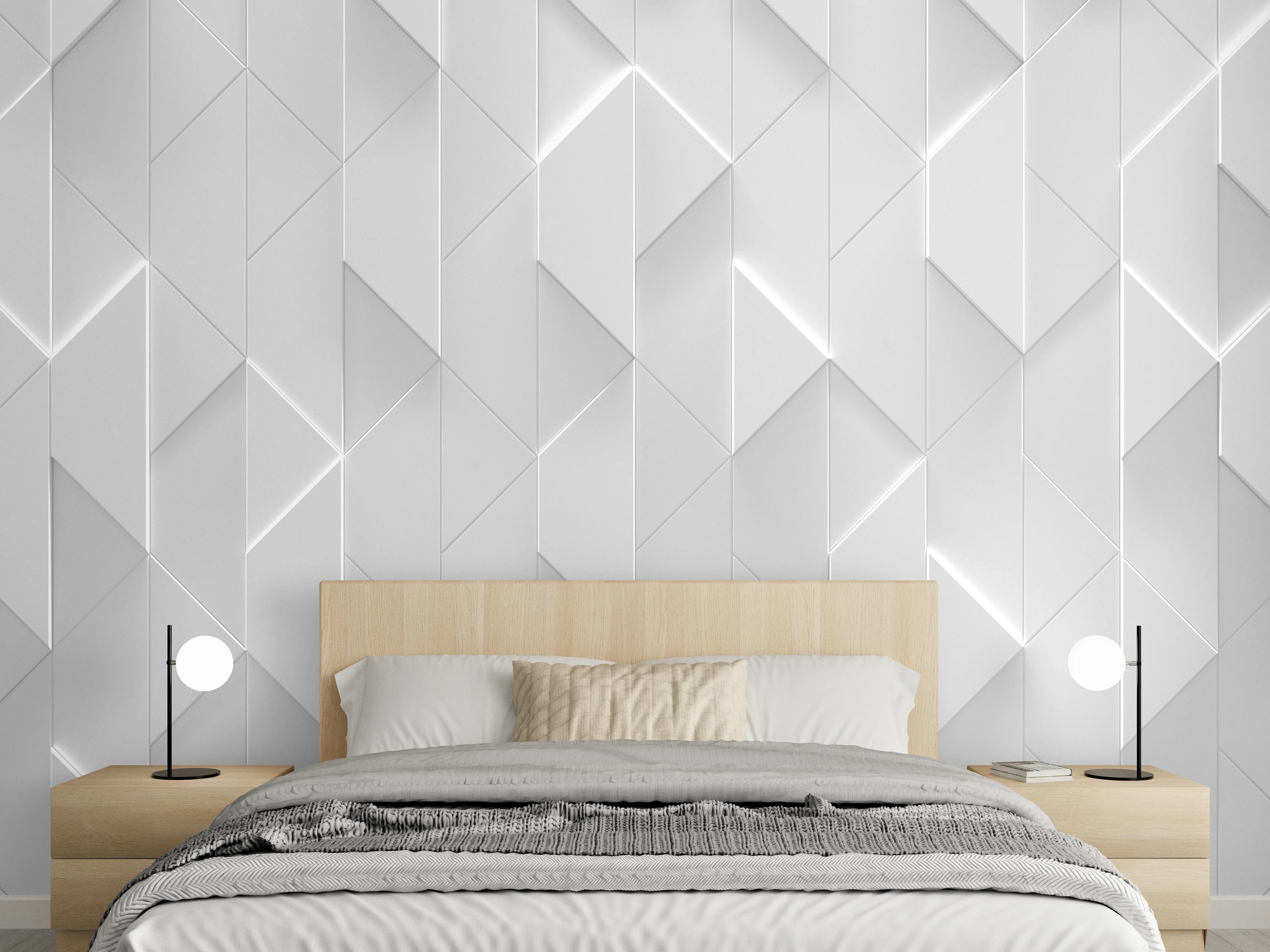 Wandverkleidung Schlafzimmer - Zeitlose Grauweiß-Töne für moderne Wände