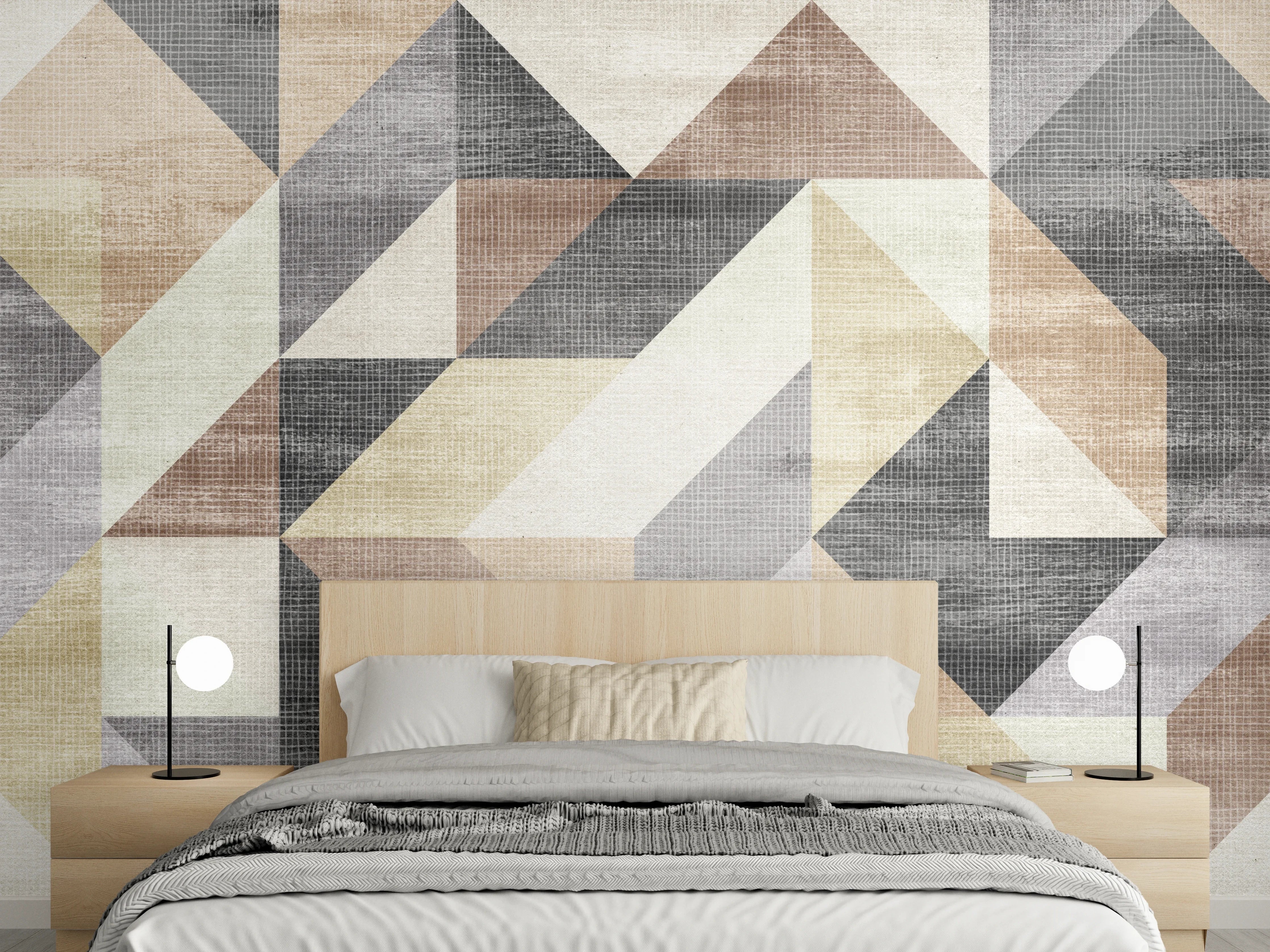 Wandverkleidung Schlafzimmer - gestreiften Stoff Textur