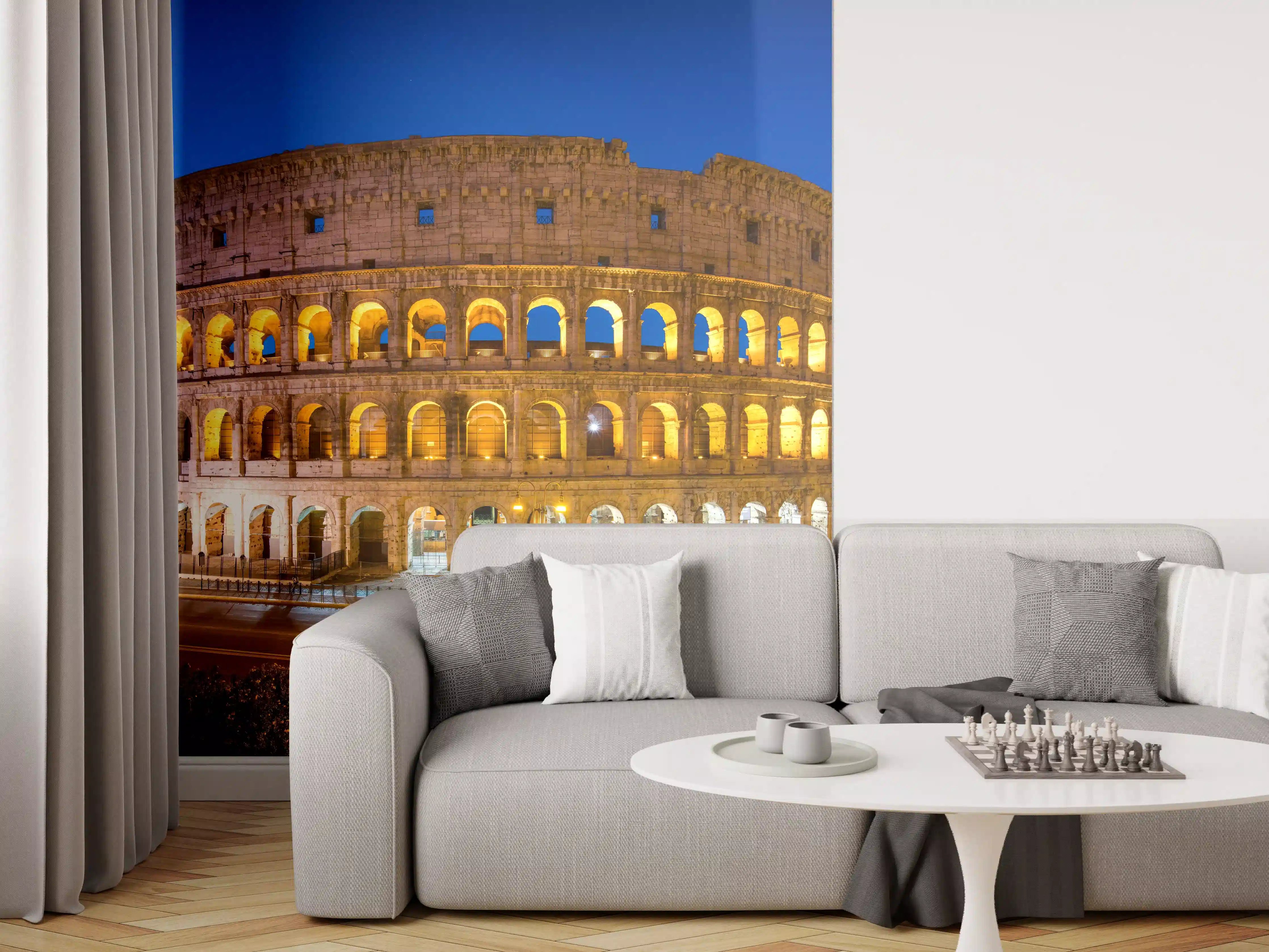 Wandverkleidung Wohnzimmer - Kolosseum in Rom - Italien