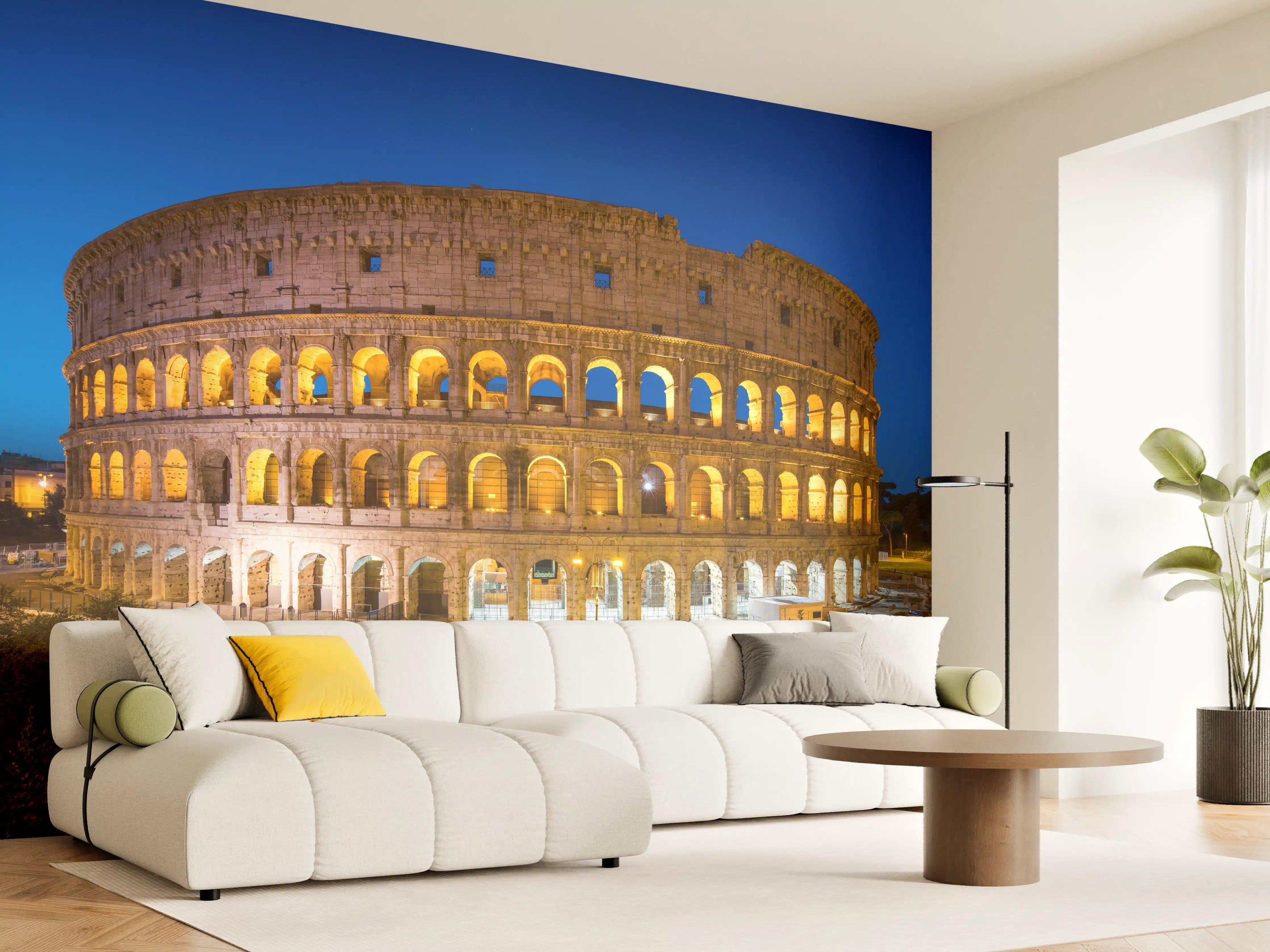 Wandverkleidung Wohnzimmer - Kolosseum in Rom - Italien