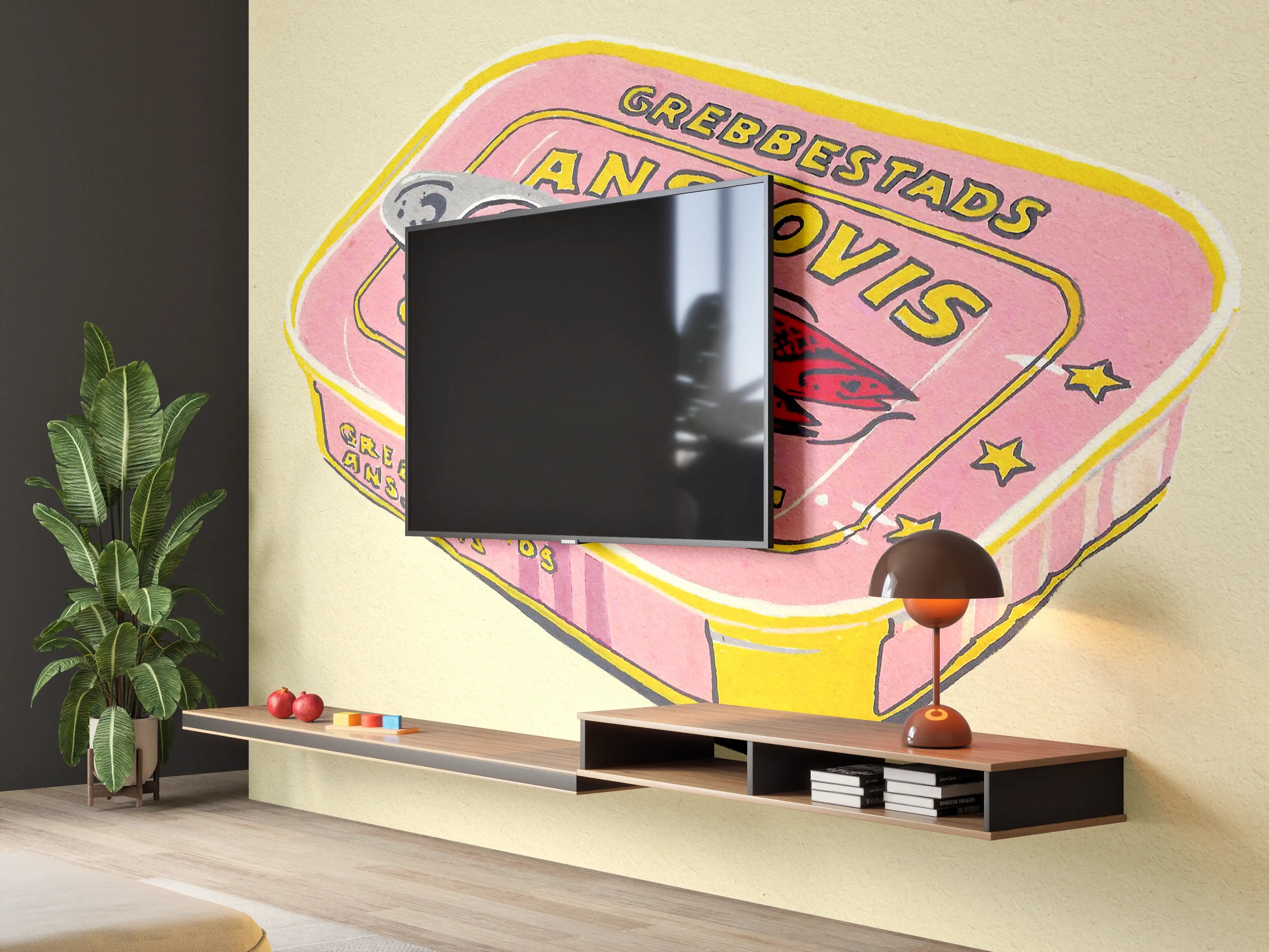Wandverkleidung Wohnzimmer - Abba Ansjovis