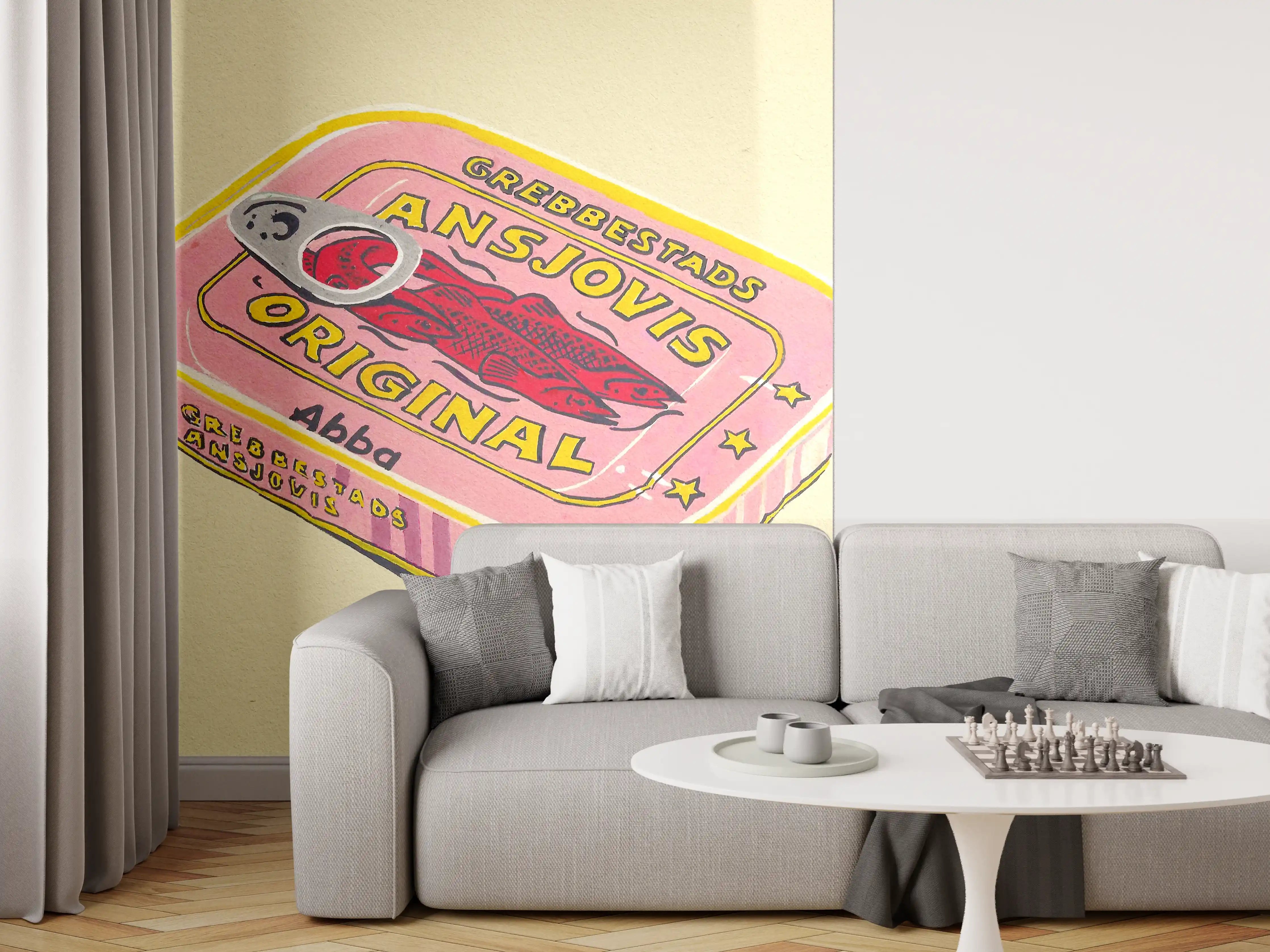 Wandverkleidung Wohnzimmer - Abba Ansjovis