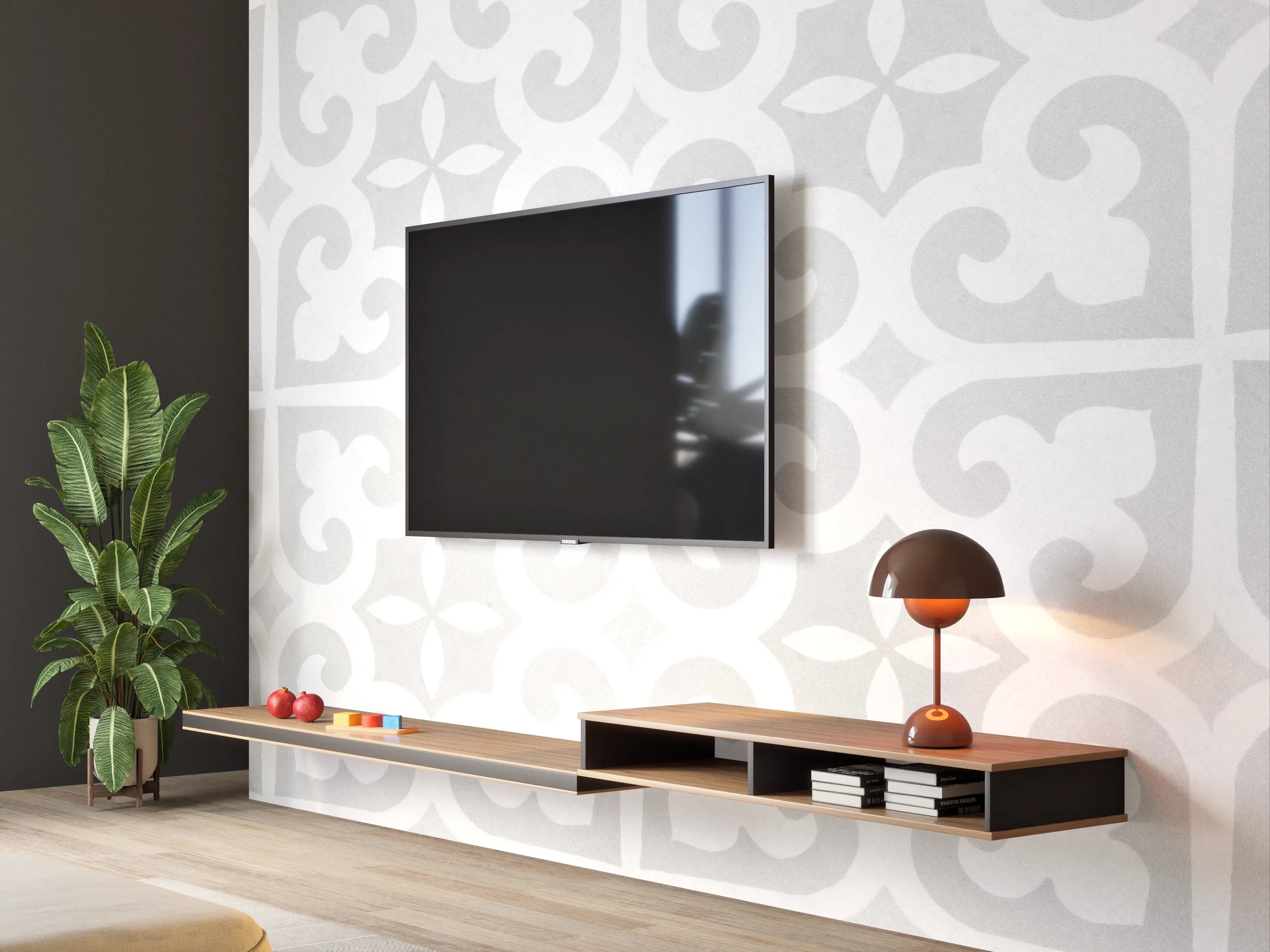 Wandverkleidung Wohnzimmer - Abgenutztes Mosaik