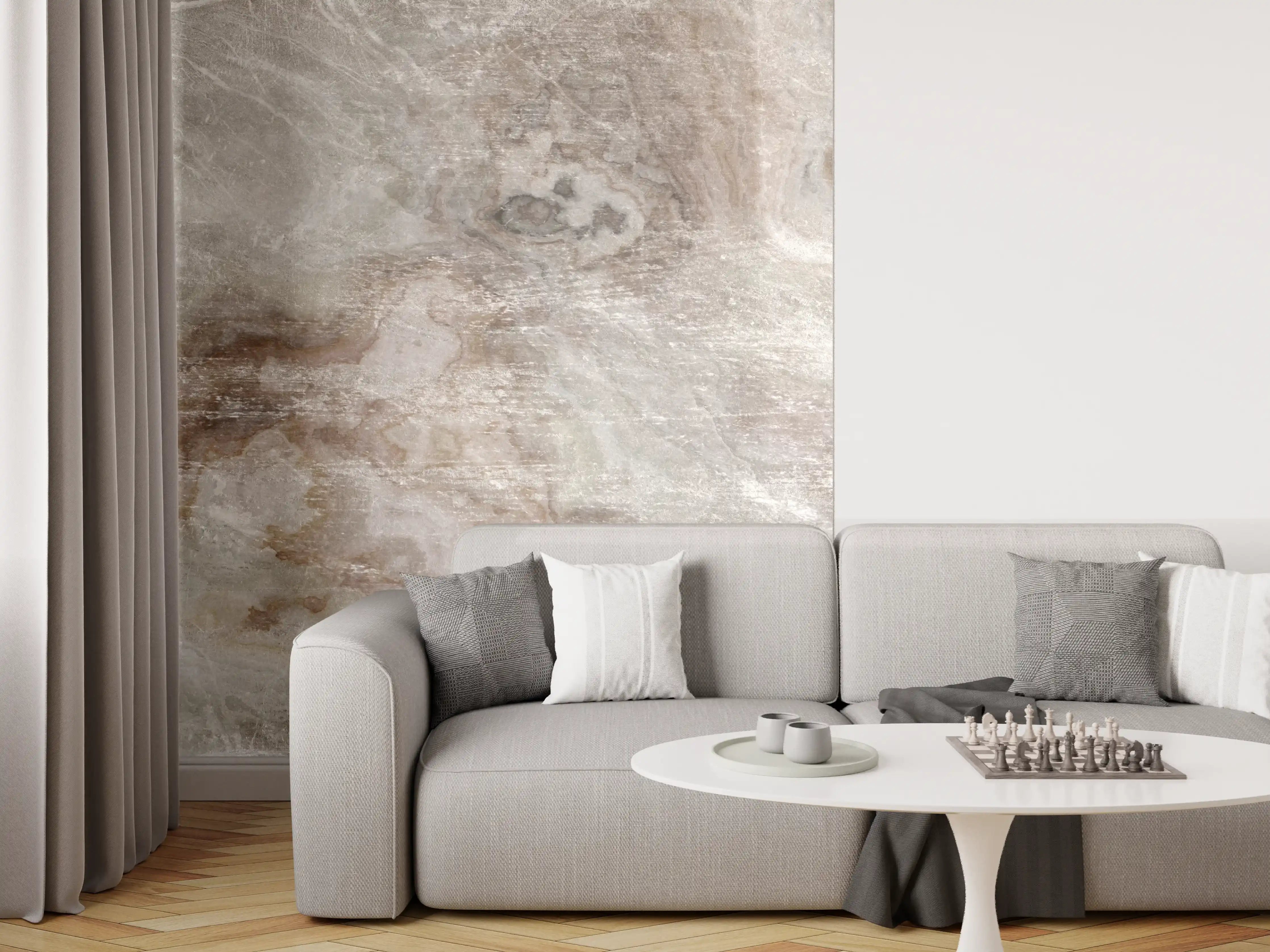 Wandverkleidung Wohnzimmer - Abstrakte Marmor Stein Textur