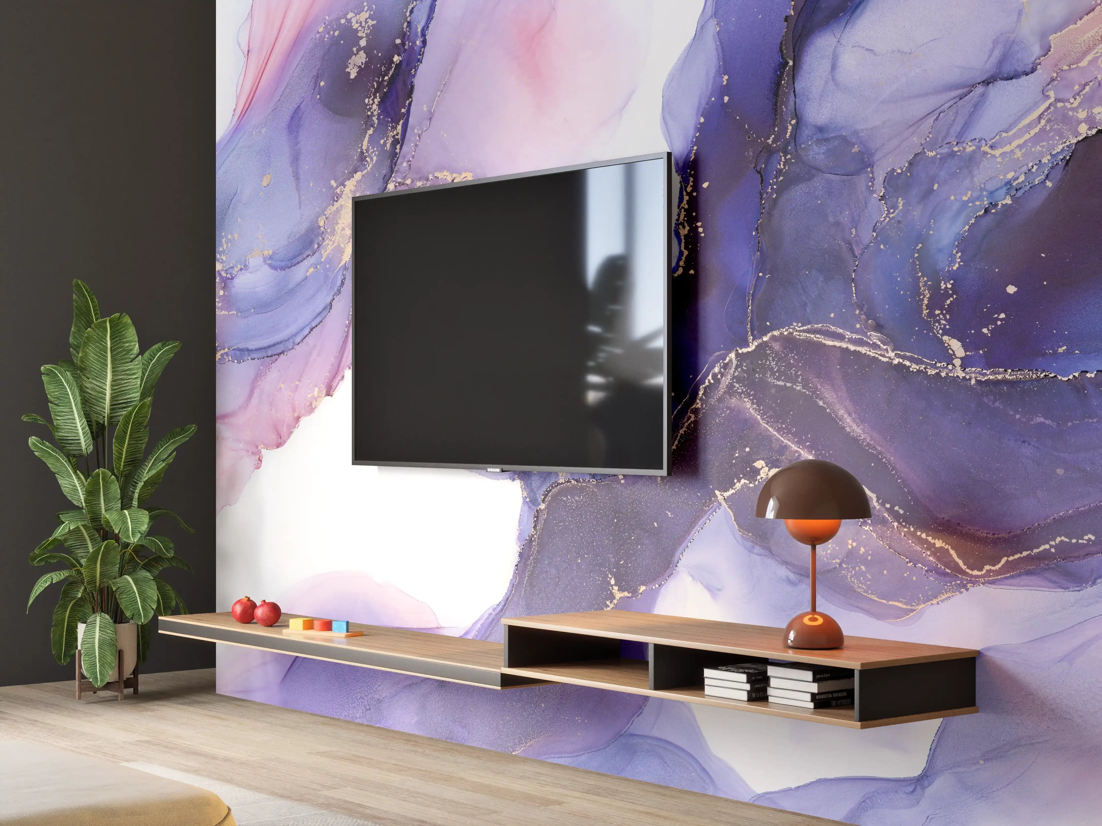 Wandverkleidung Wohnzimmer - Abstraktes Kunstwerk - Öl Malerei