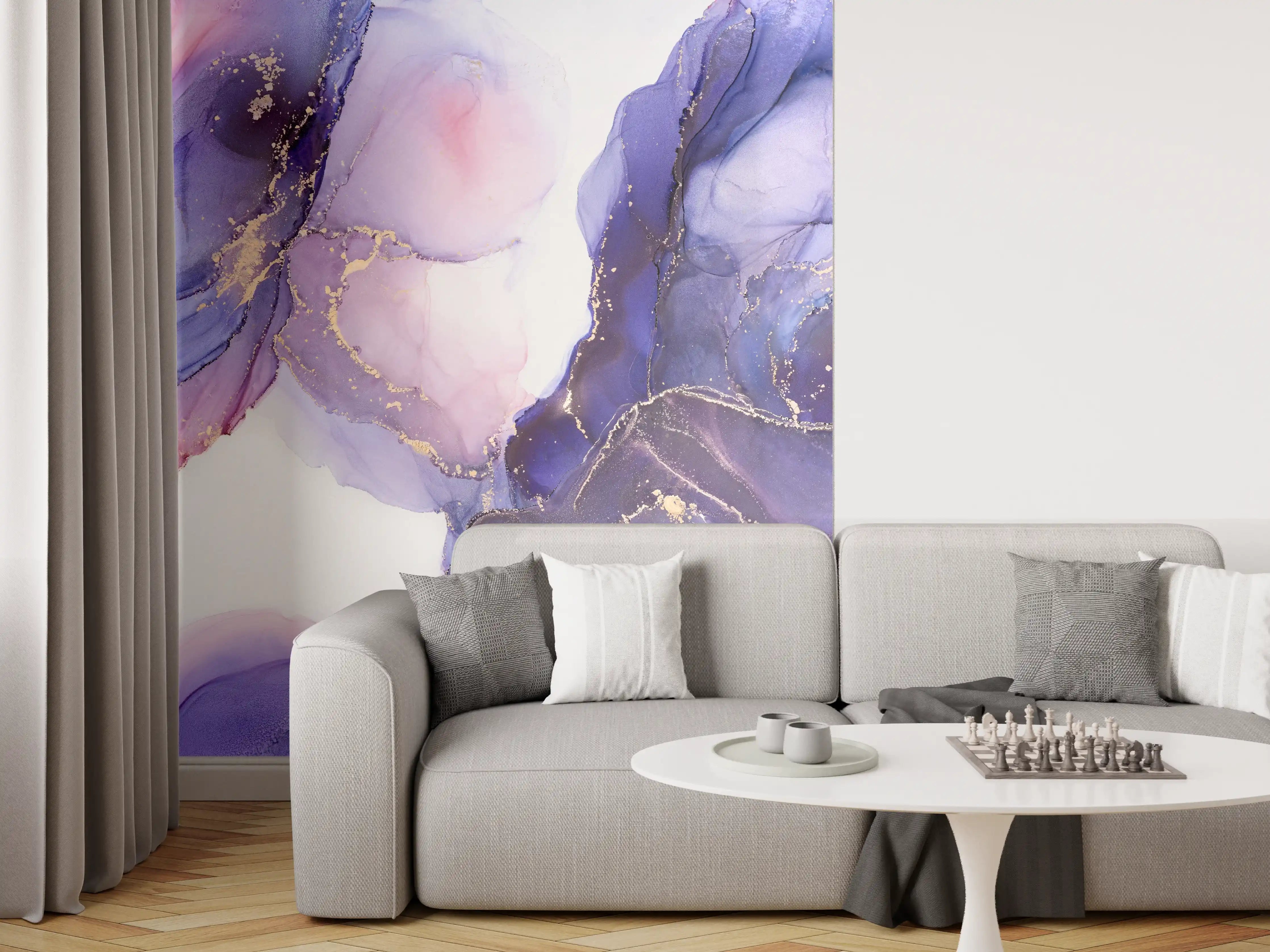 Wandverkleidung Wohnzimmer - Abstraktes Kunstwerk - Öl Malerei