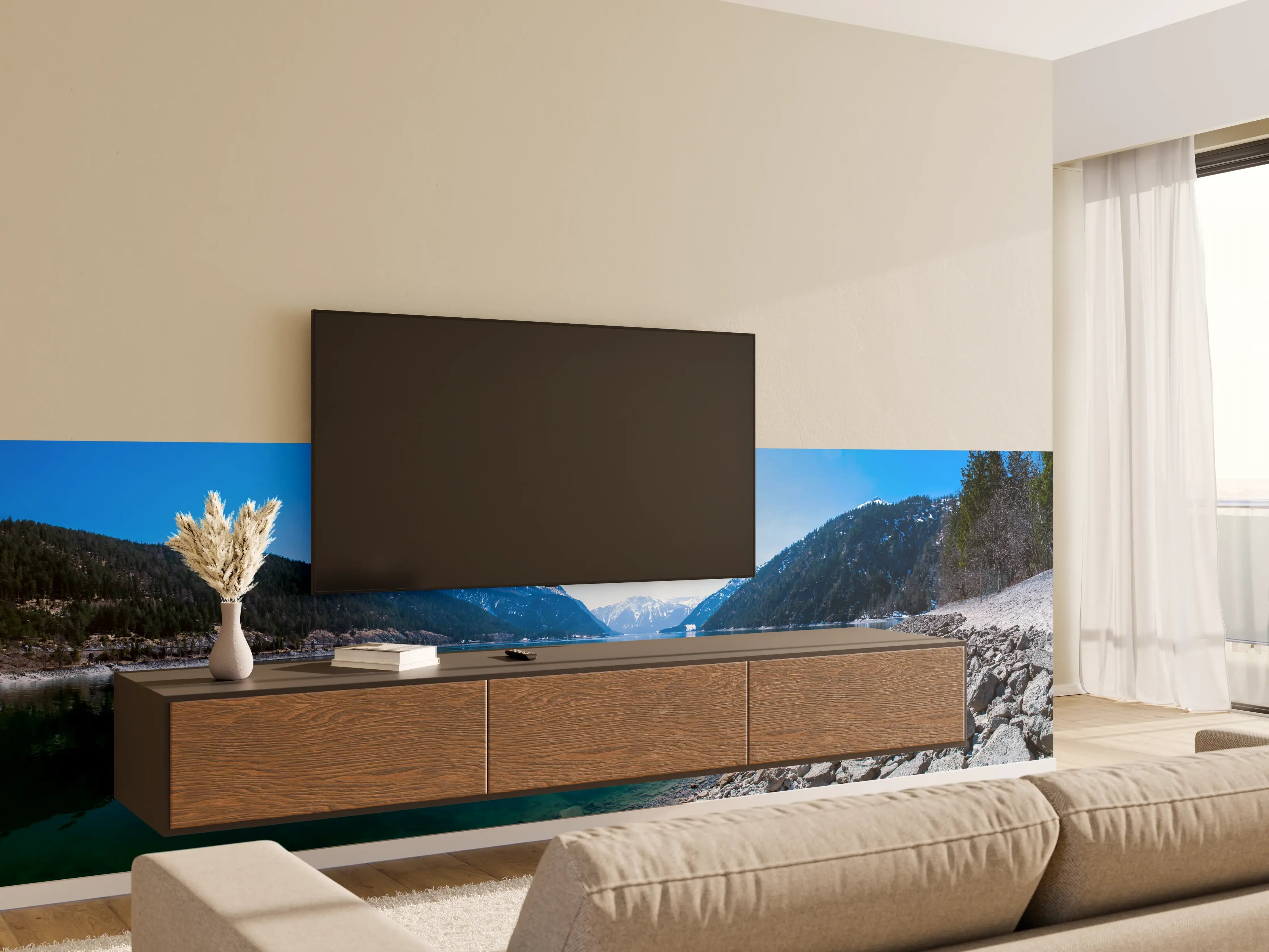 Wandverkleidung Wohnzimmer - Achensee in Österreich